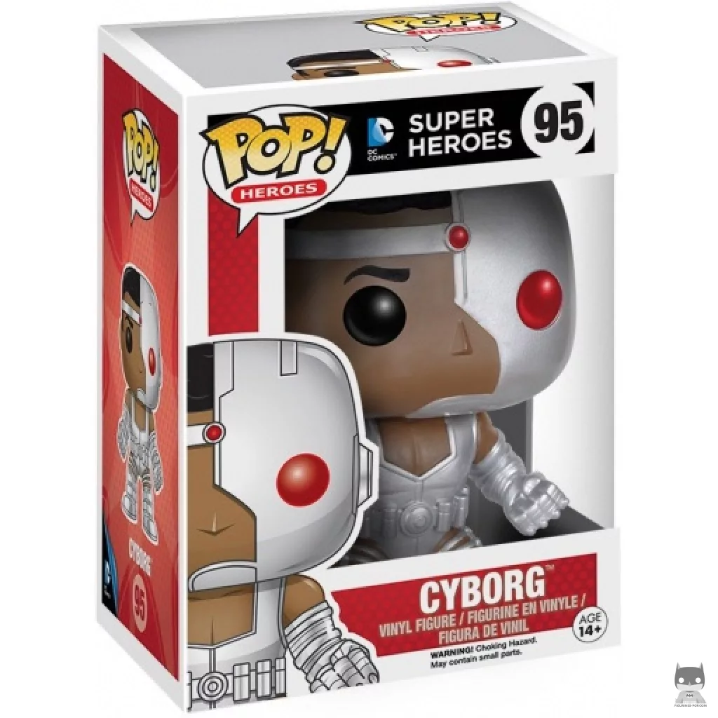 Cyborg Funko Pop! figure in its box
