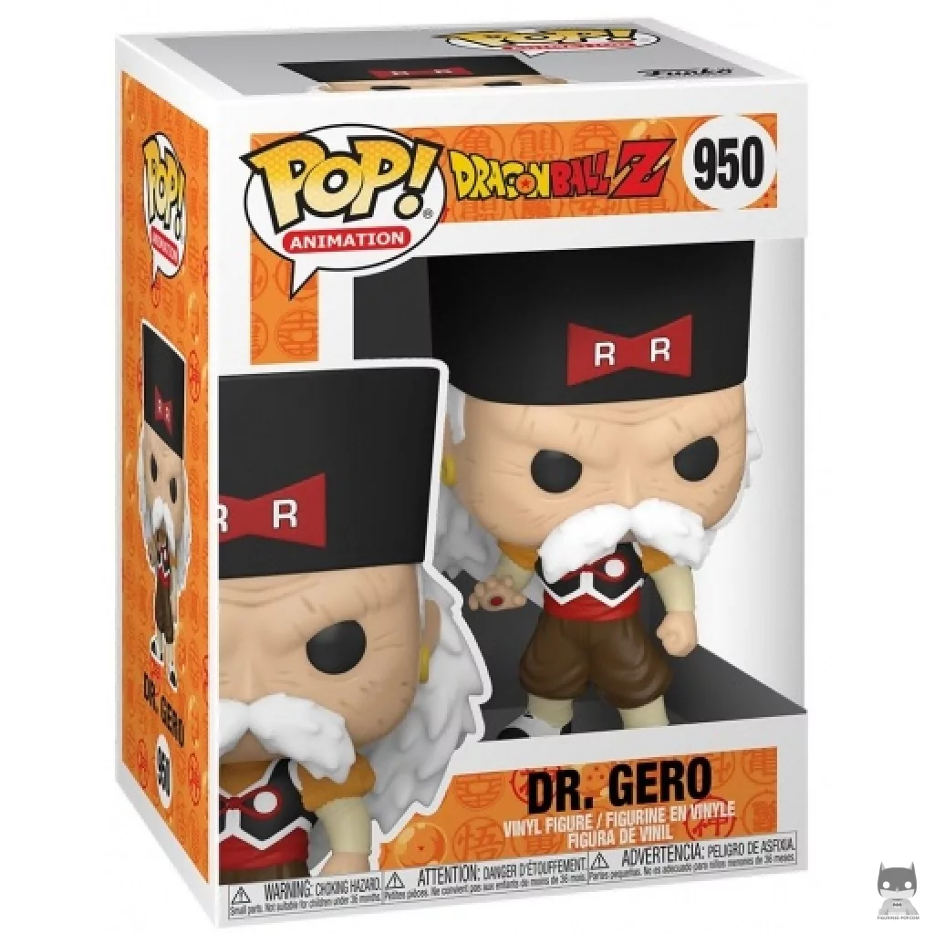 Dr. Gero Funko Pop! figure in its box