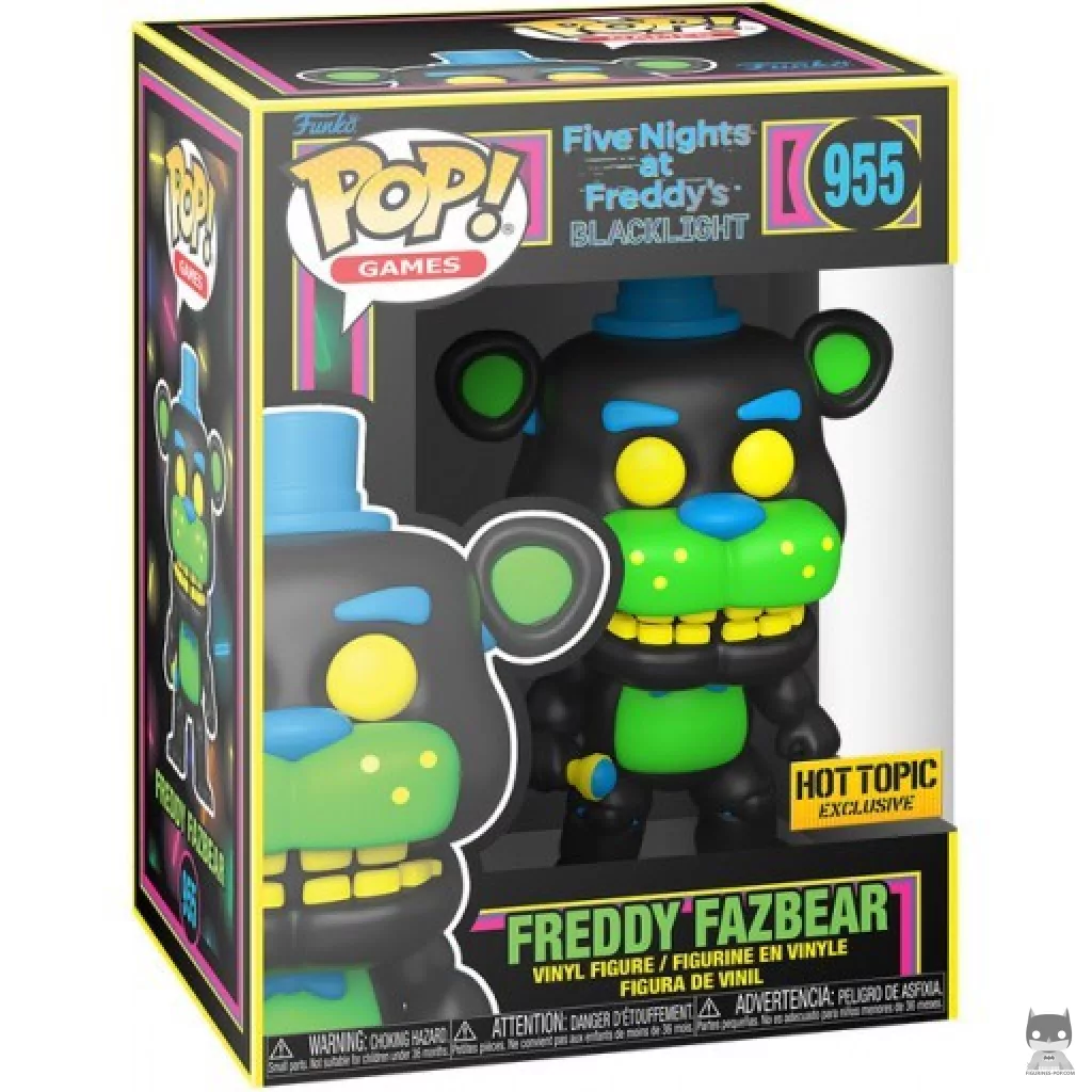 Freddy Fazbear (Blacklight) Funko Pop! figure in its box