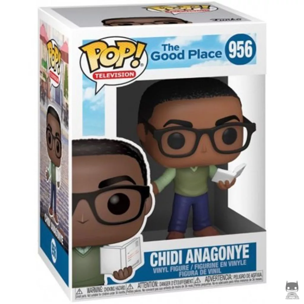 Chidi Anagonye Funko Pop! figure in its box