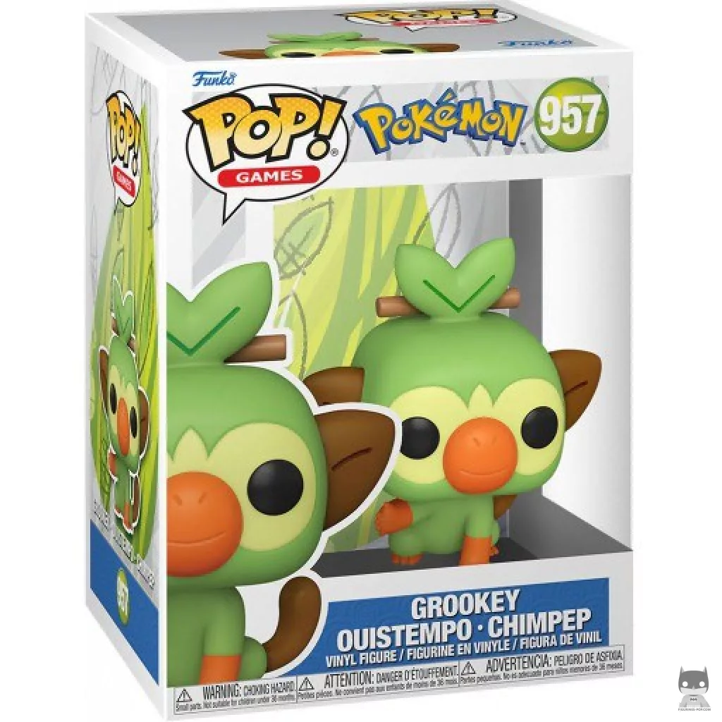 Grookey Funko Pop! figure in its box