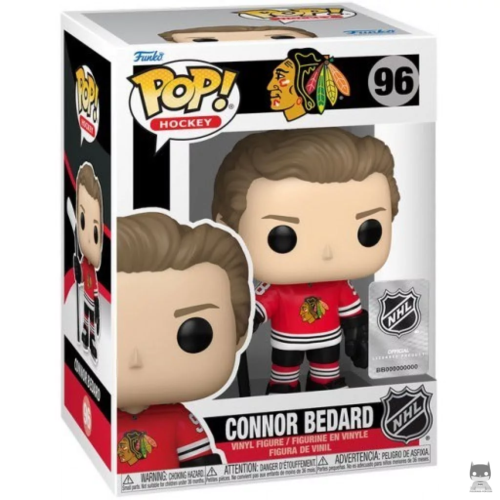 Connor Bedard Funko Pop! figure in its box