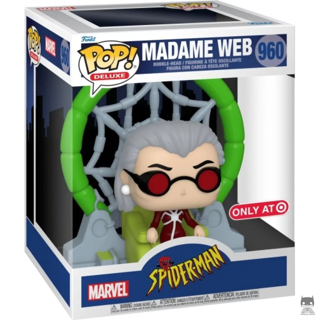 Madame Web Funko Pop! figure in its box