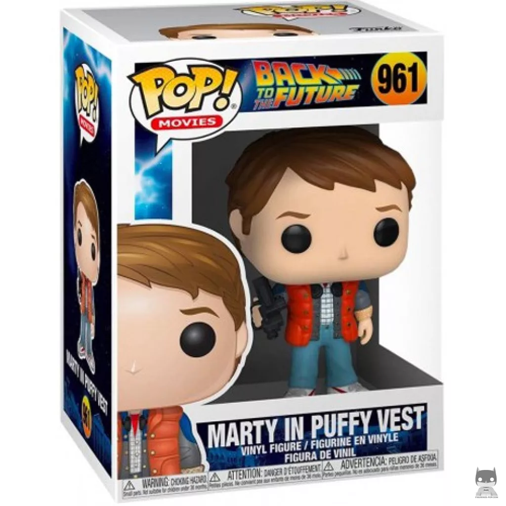 Marty in Puffy Vest Funko Pop! figure in its box
