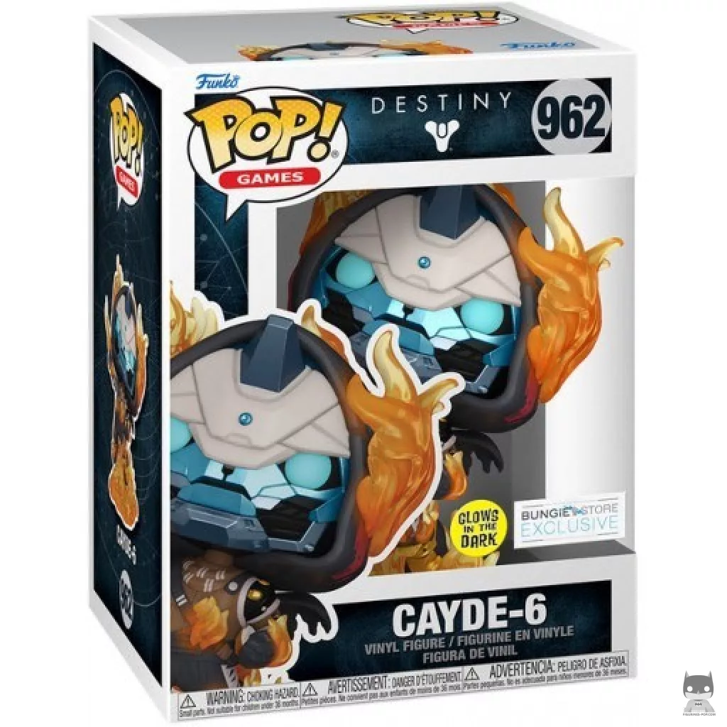 Cayde-6 (Glow in the Dark) Funko Pop! figure in its box