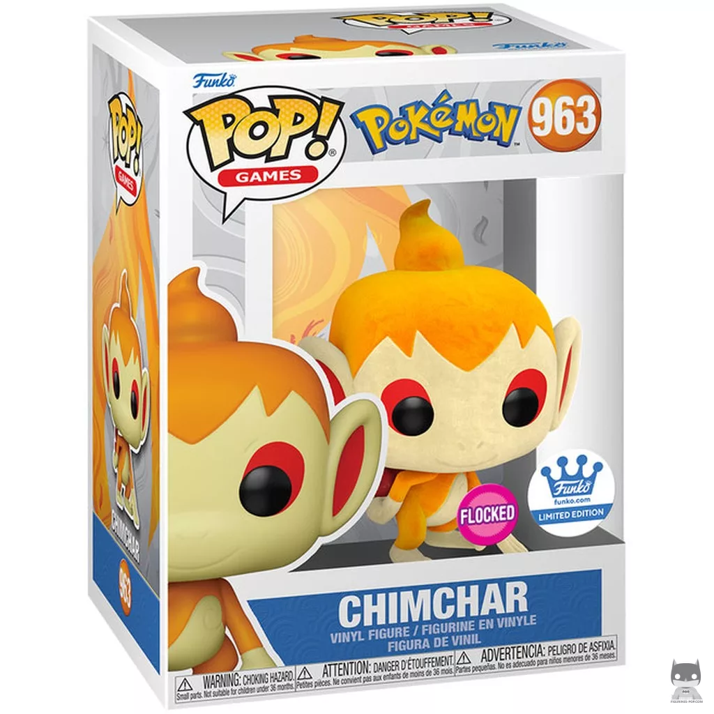 Chimchar (Flocked) Funko Pop! figure in its box