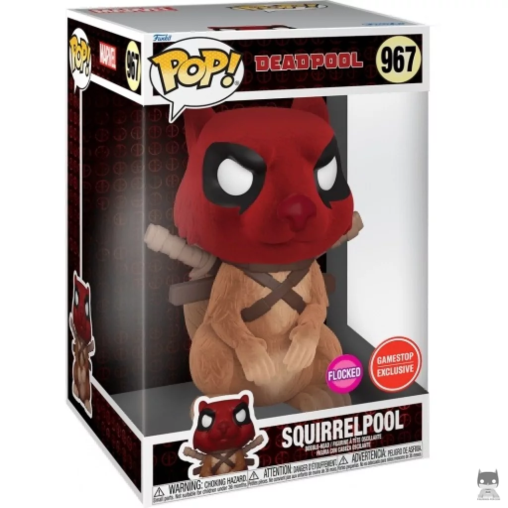 Squirrelpool (Flocked) Funko Pop! figure in its box