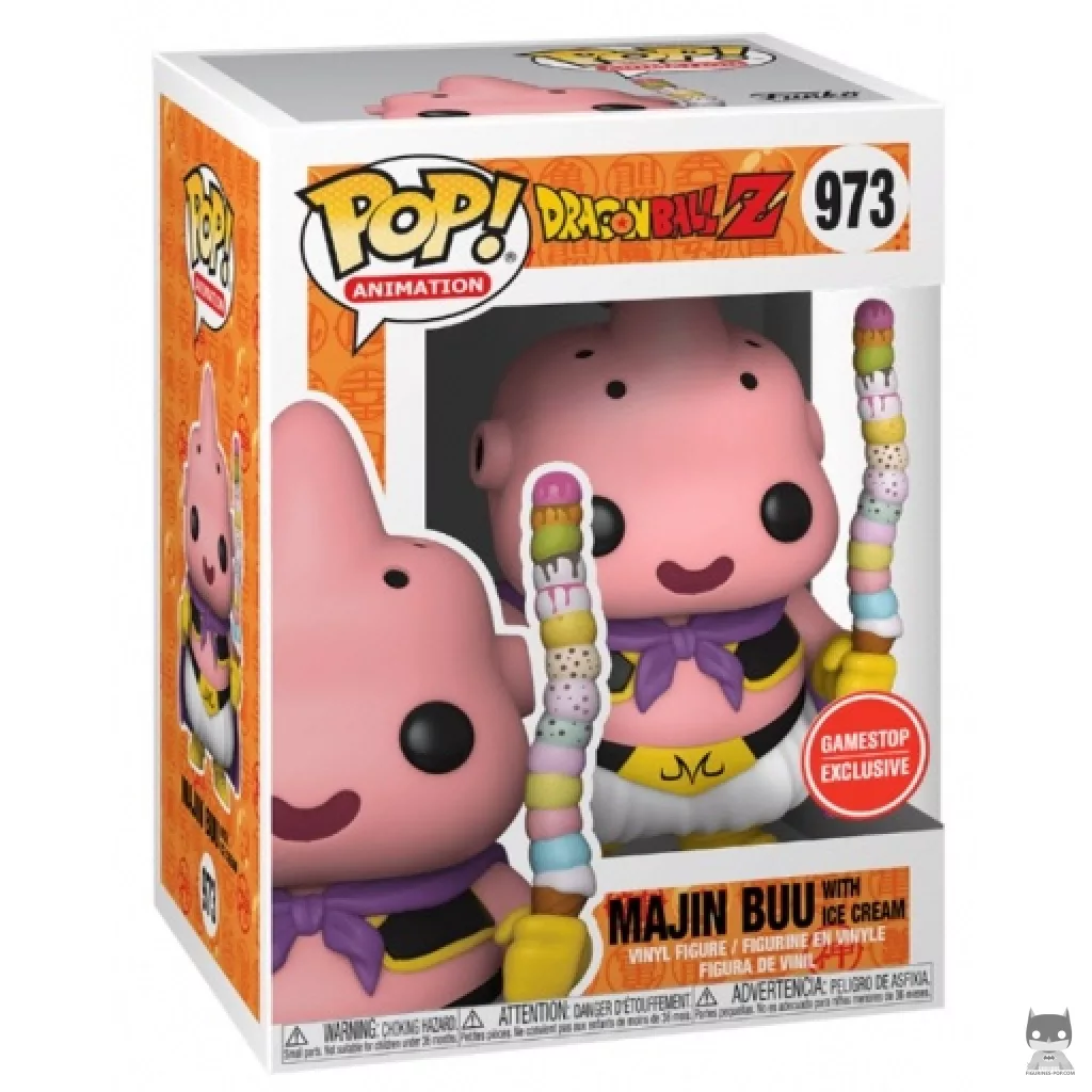 Majin Buu with Ice Cream Funko Pop! figure in its box