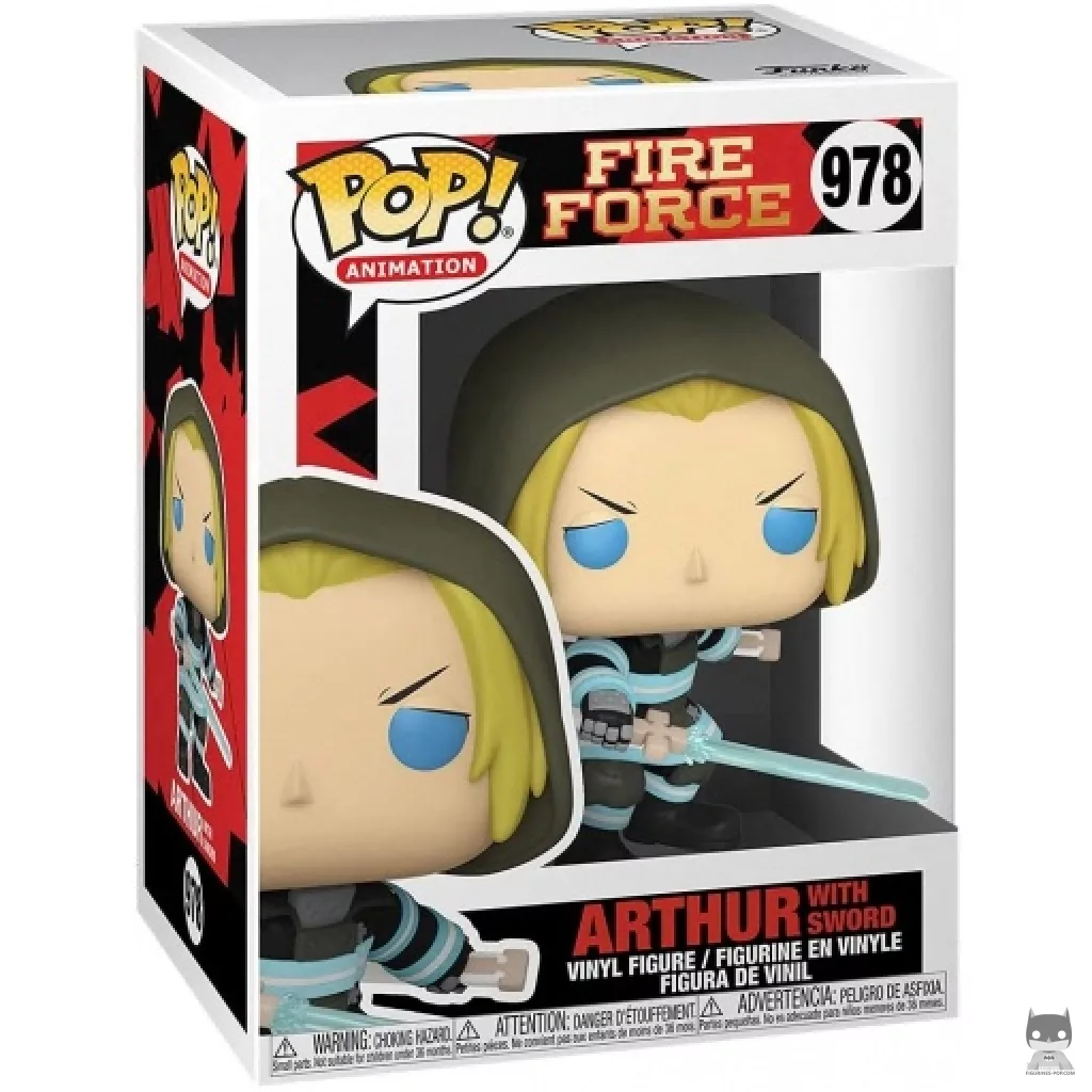 Arthur with Sword Funko Pop! figure in its box