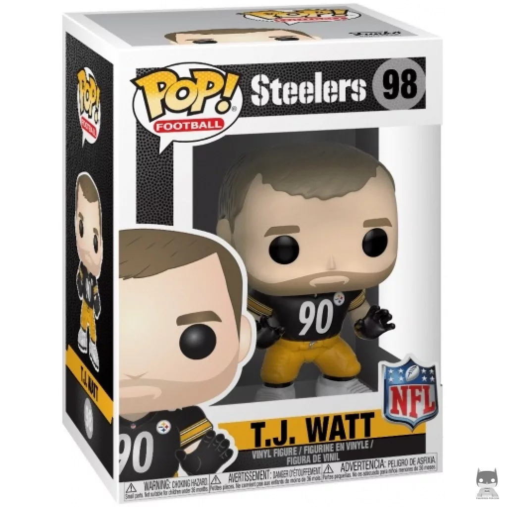 TJ Watt Funko Pop! figure in its box