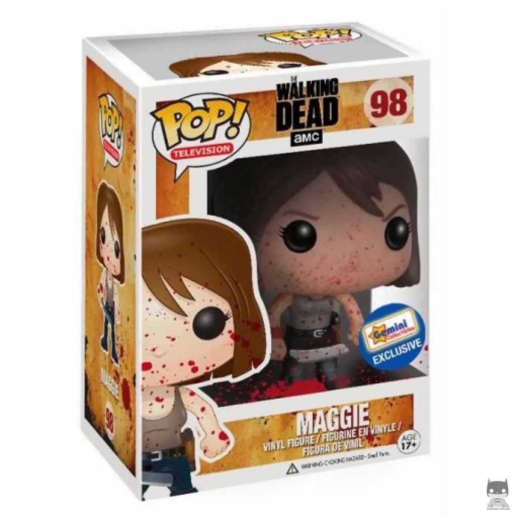 Maggie Rhee (Bloody) Funko Pop! figure in its box