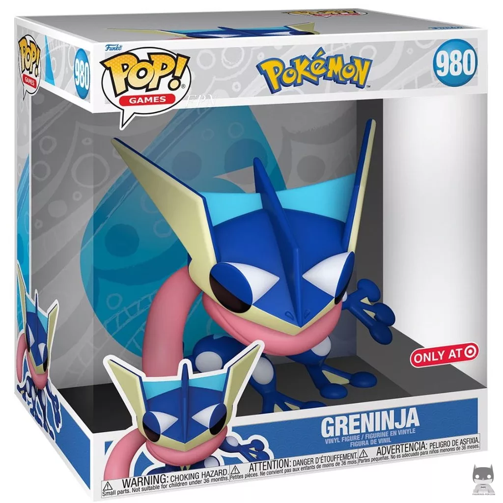 Greninja (Supersized) Funko Pop! figure in its box