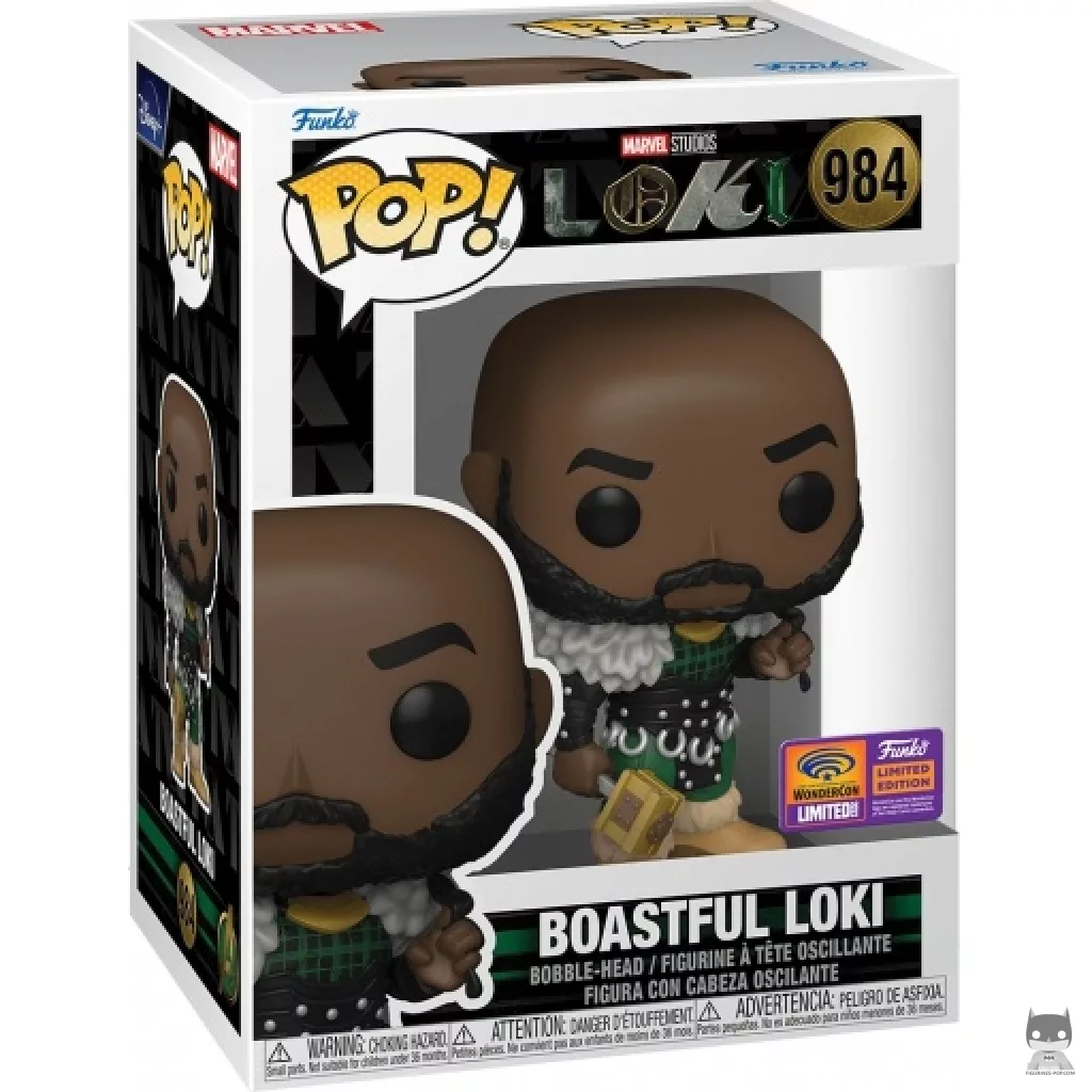 Boastful Loki Funko Pop! figure in its box