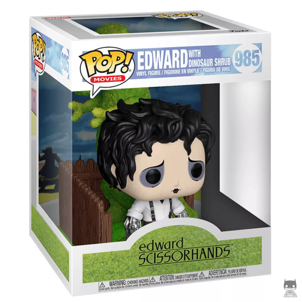 Edward with dinosaur shrub Funko Pop! figure in its box