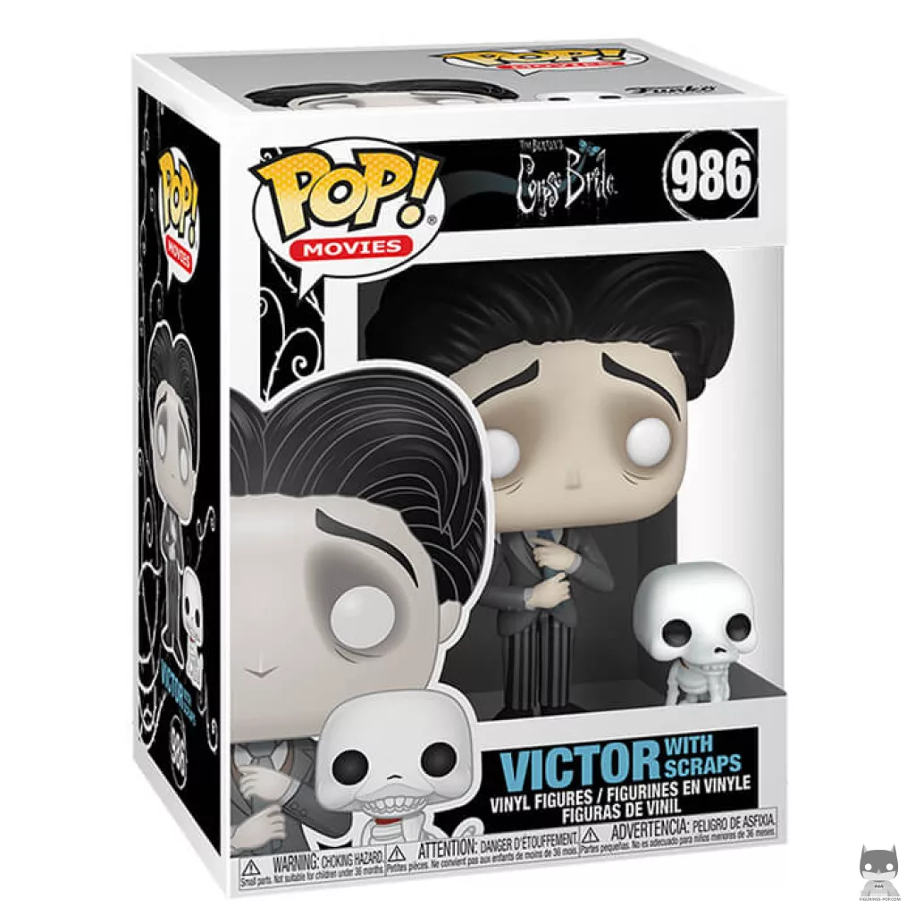 Victor with Scraps Funko Pop! figure in its box