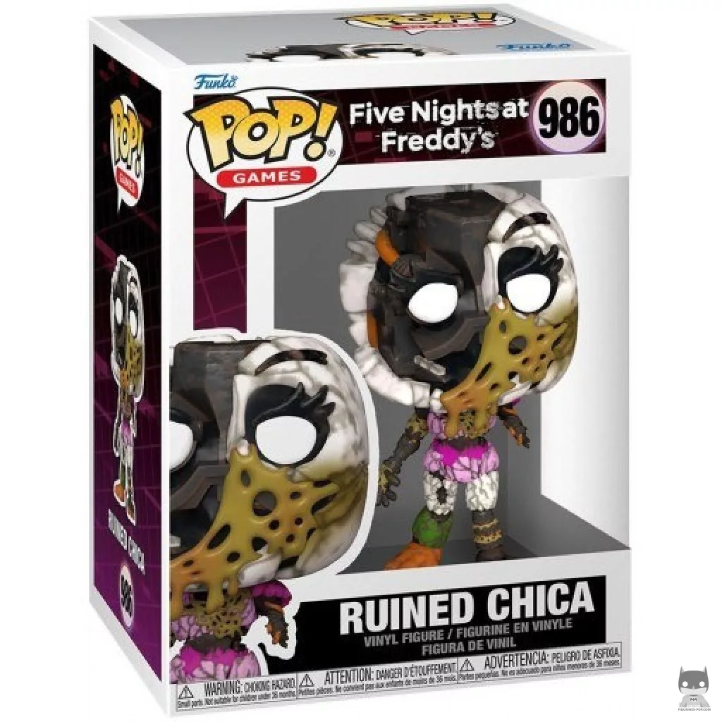 Ruined Chica Funko Pop! figure in its box