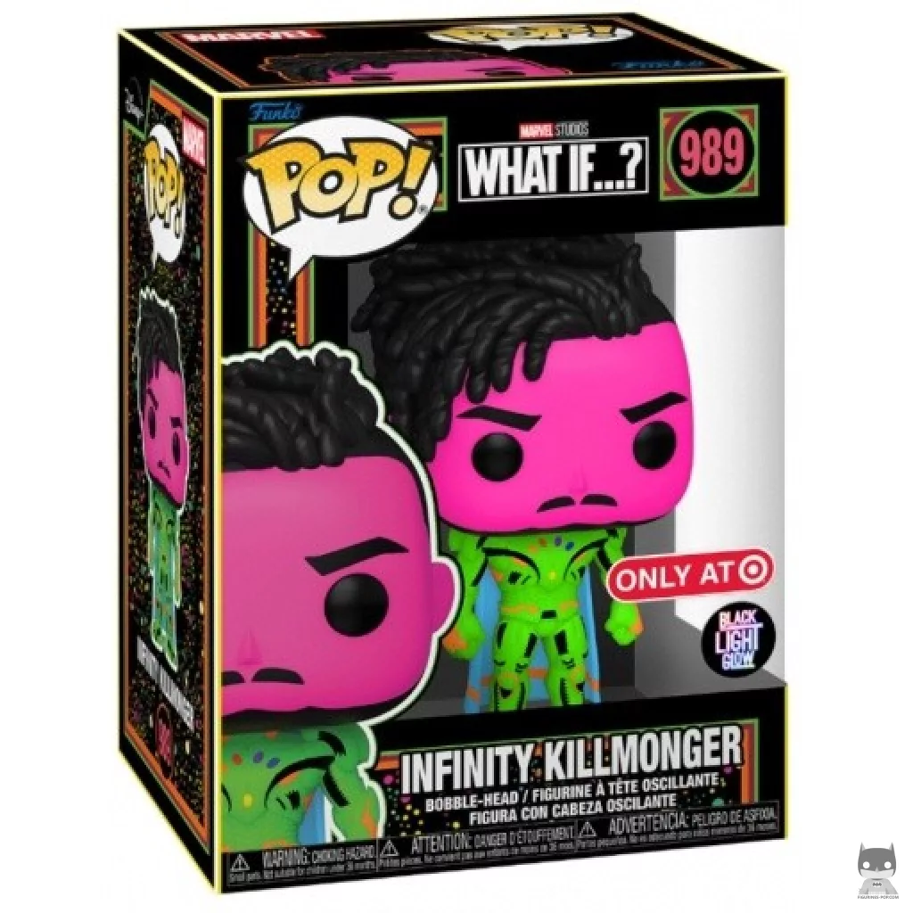 Infinity Killmonger (Blacklight & Supersized) Funko Pop! figure in its box