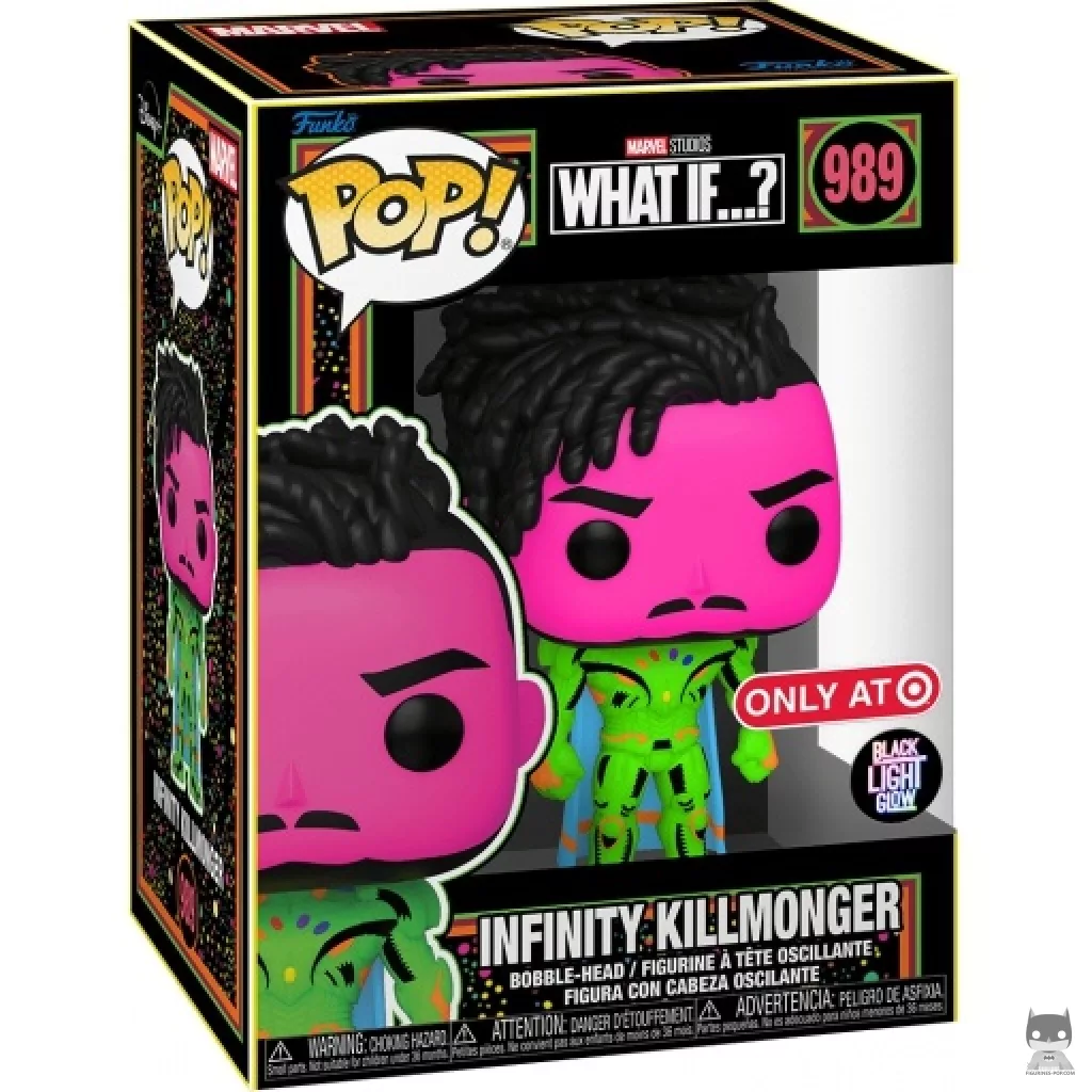 Infinity Killmonger (Blacklight) Funko Pop! figure in its box
