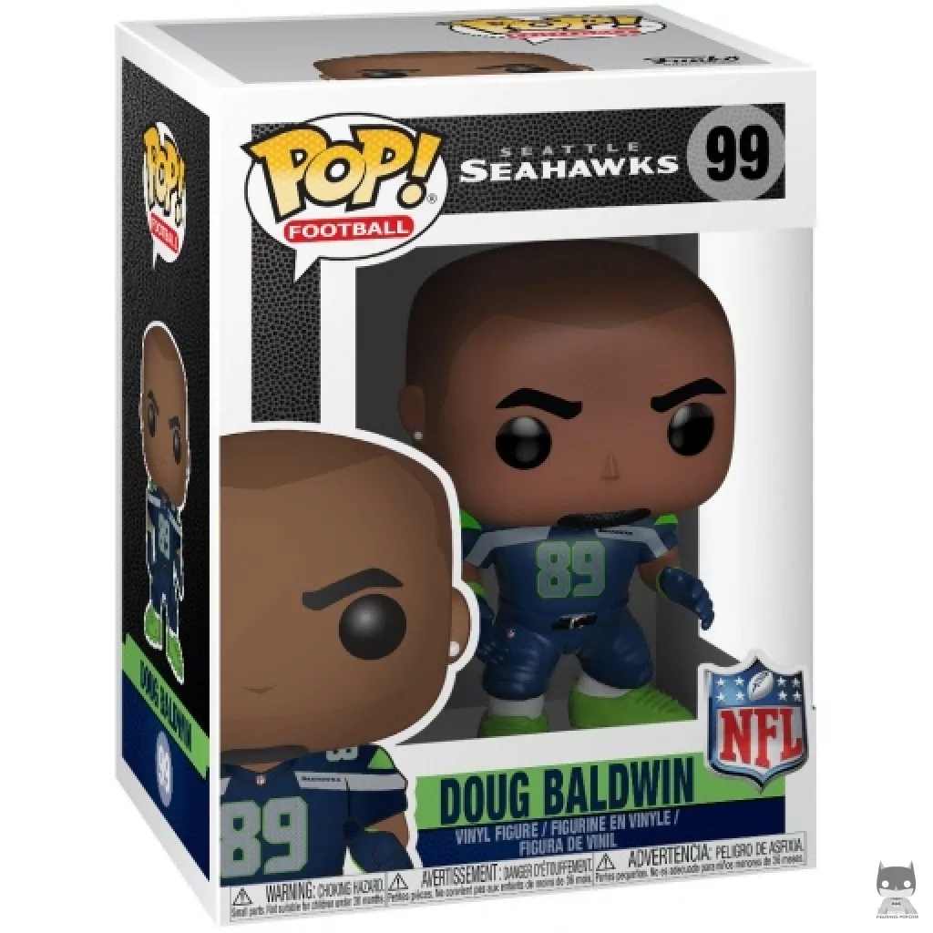 Doug Baldwin Funko Pop! figure in its box