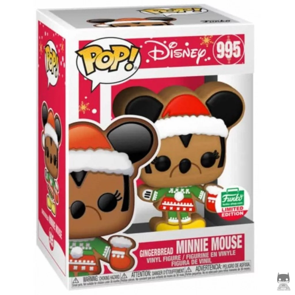 Gingerbread Minnie Mouse Funko Pop! figure in its box