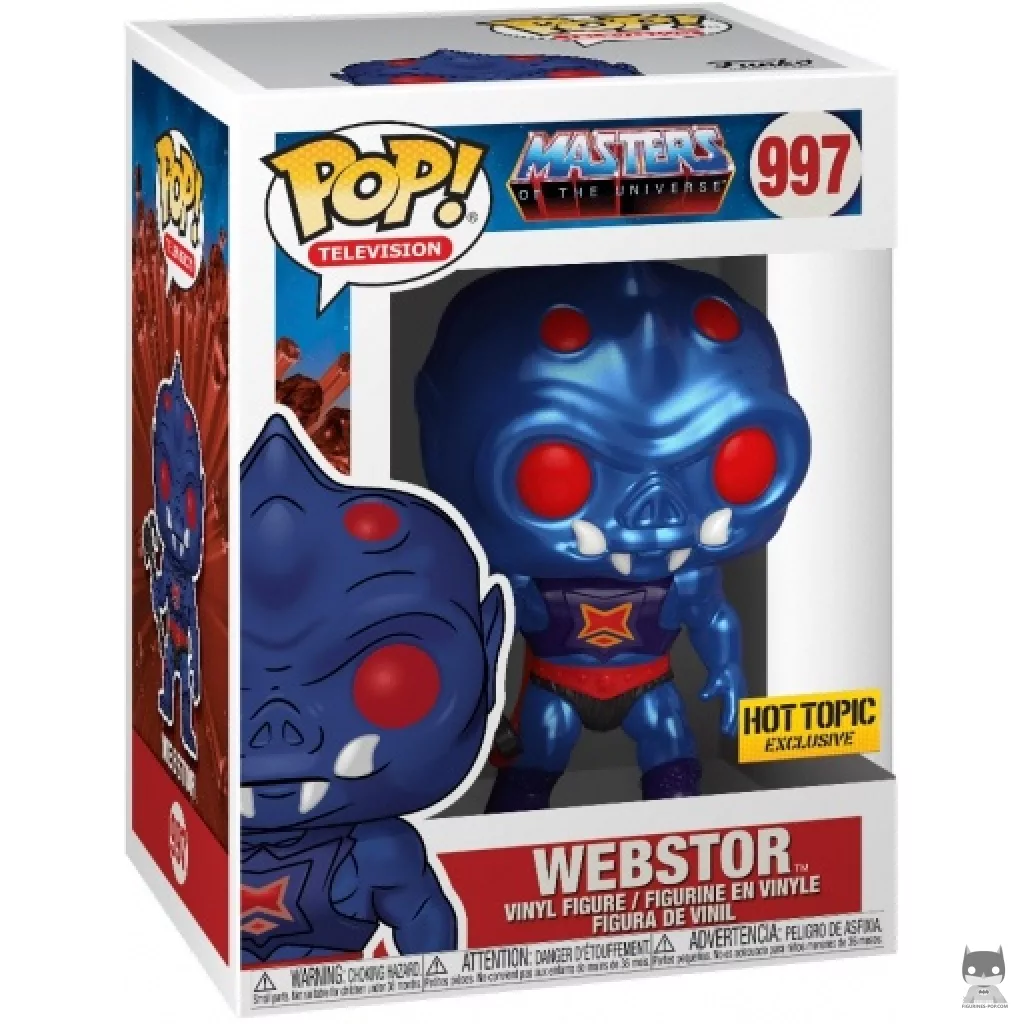 Webstor (Metallic) Funko Pop! figure in its box