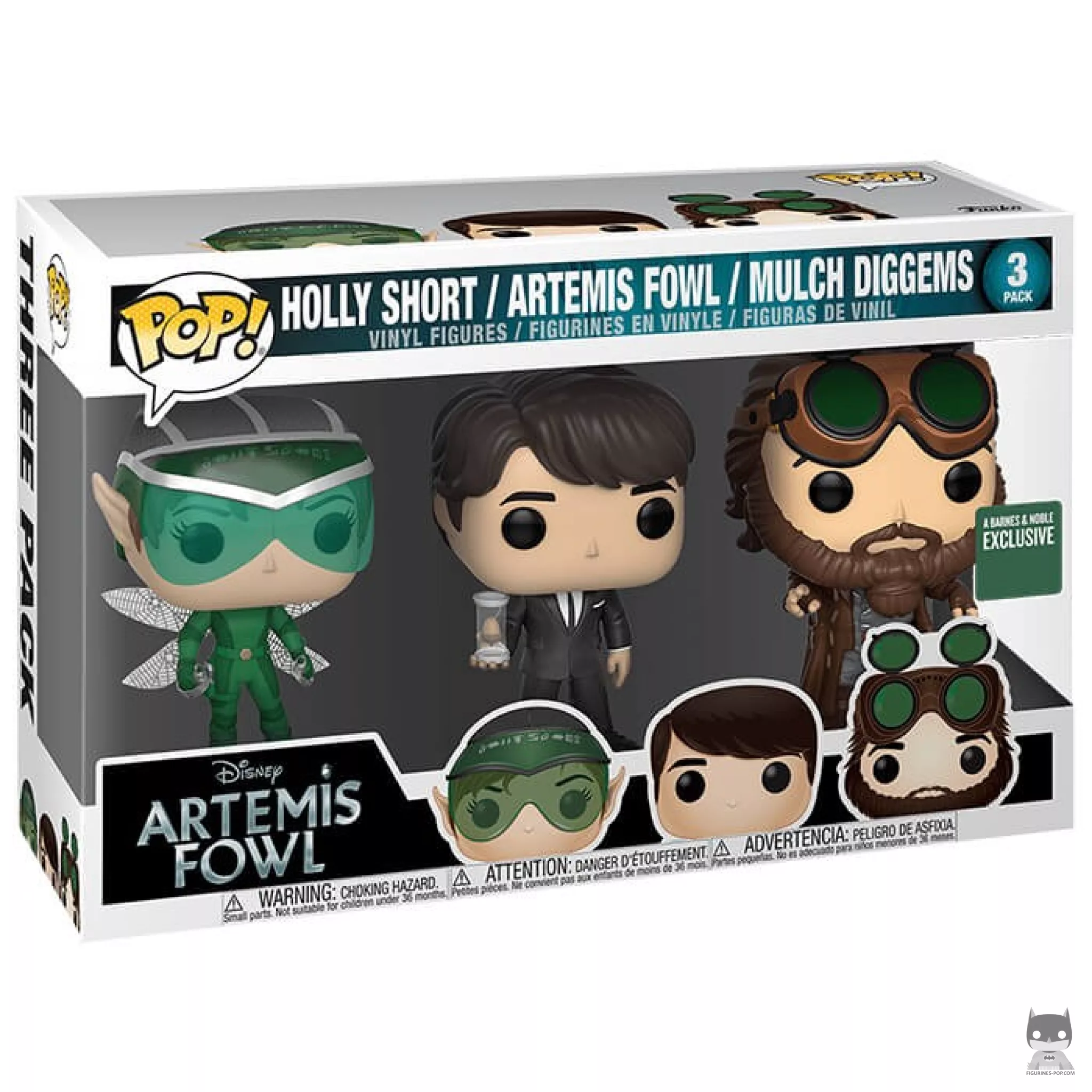 Holly Short, Artemis Fowl & Mulch Diggums Funko Pop! figure in its box