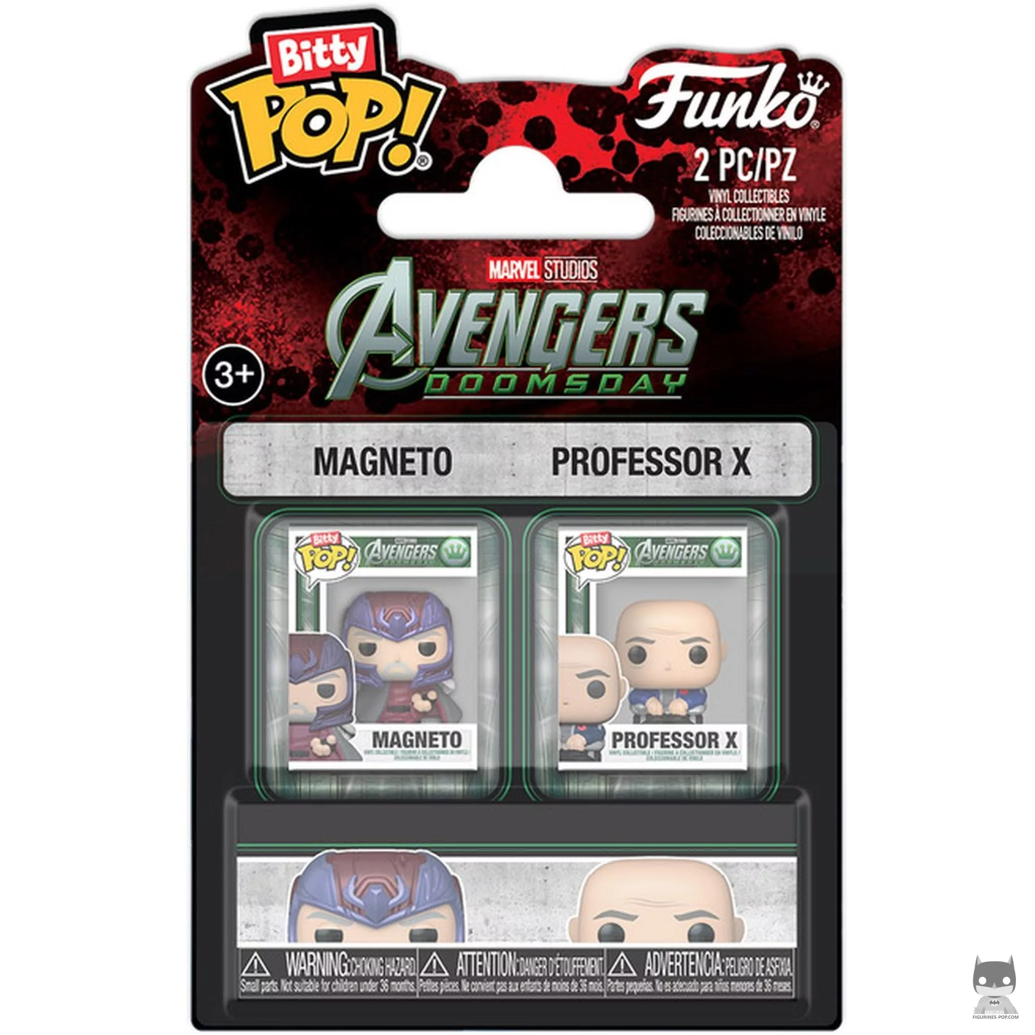 Magneto & Professor X Funko Pop! figure in its box
