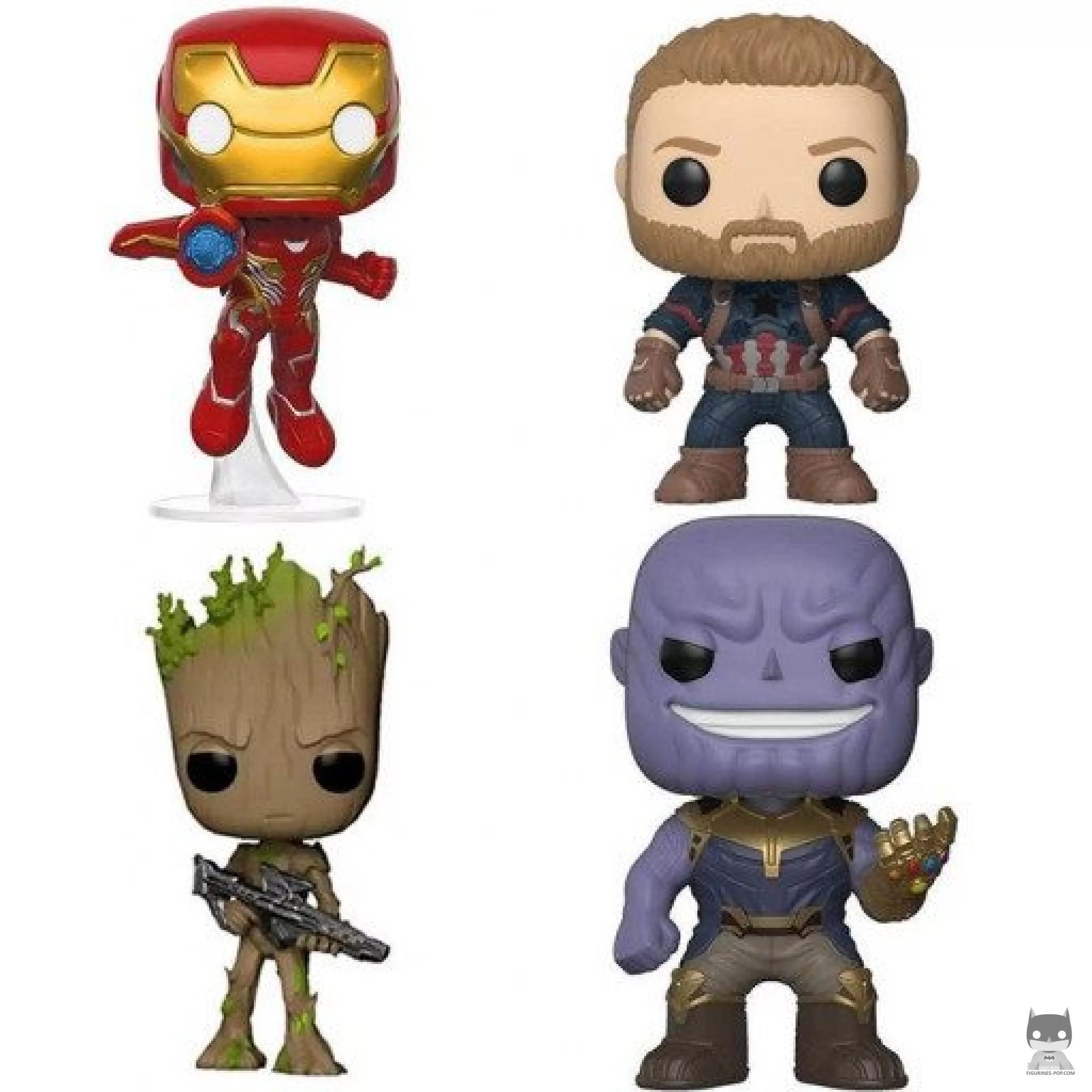 Iron Man, Captain America, Thanos & Groot Funko Pop! figure (Avengers: Infinity War)