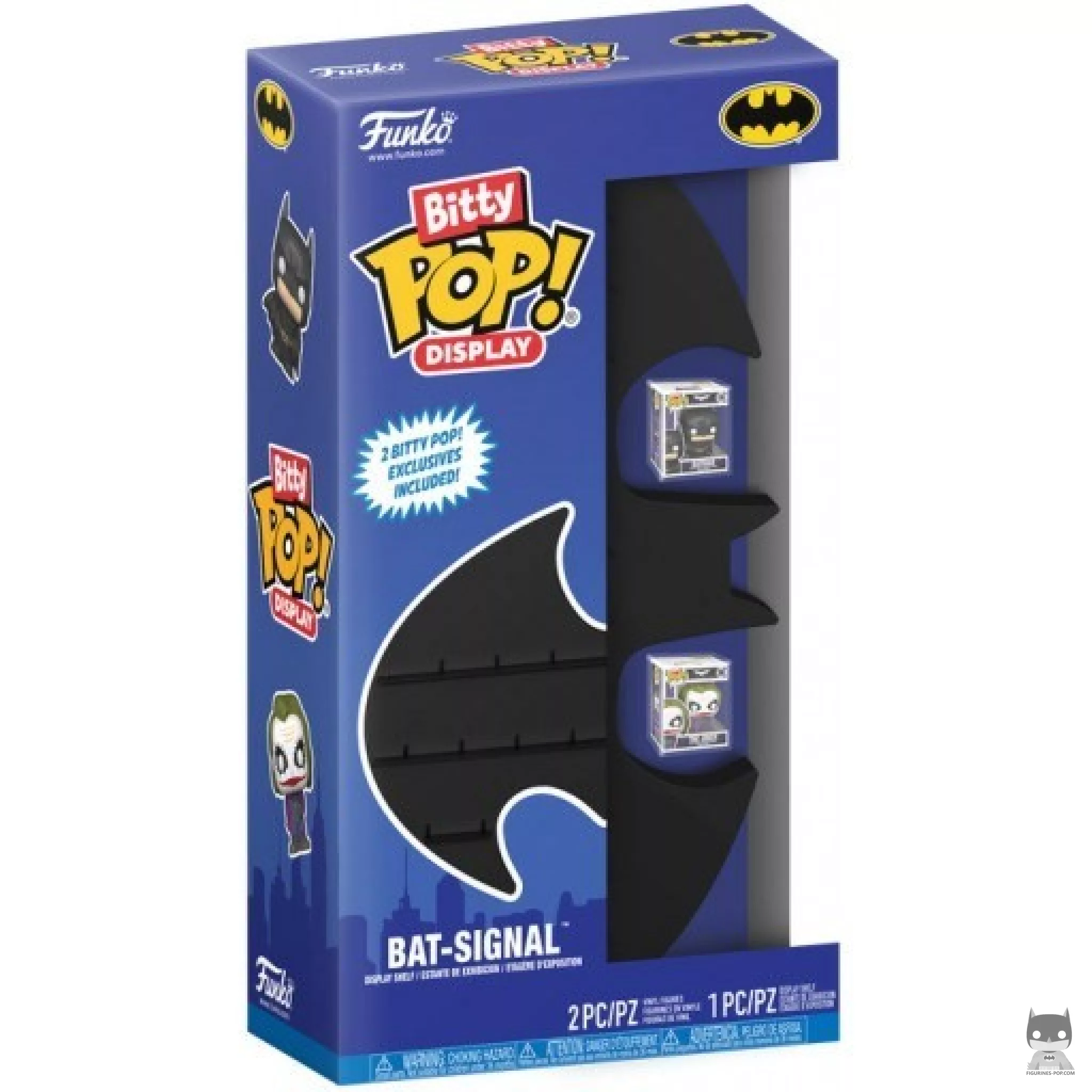 Display Bitty Pop Bat-Signal Funko Pop! figure in its box
