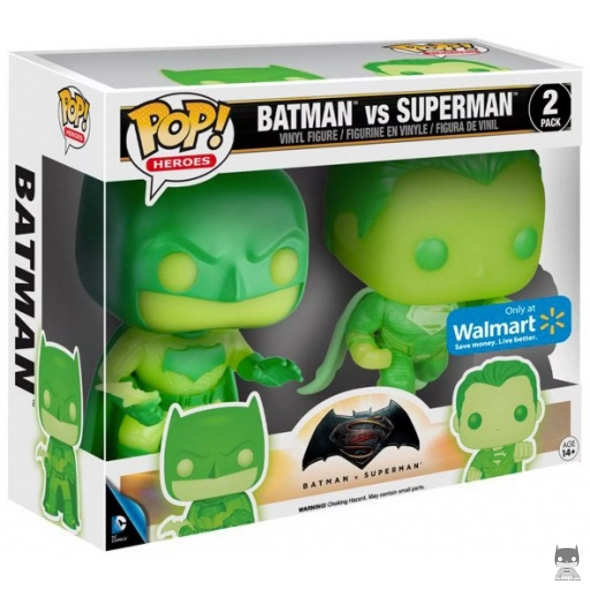Batman vs Superman (Glow in the Dark) Funko Pop! figure in its box
