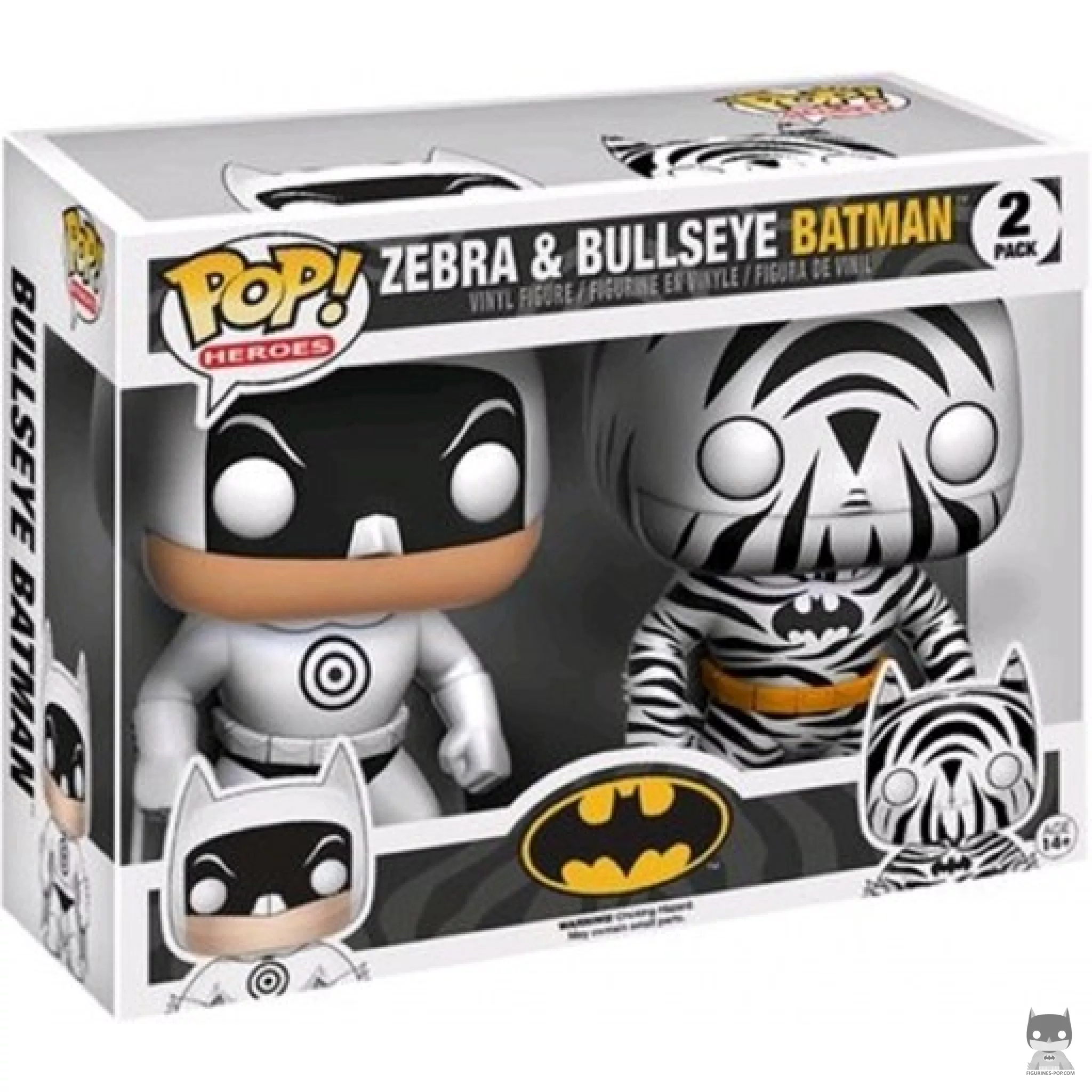 Zebra & Bullseye Batman Funko Pop! figure in its box