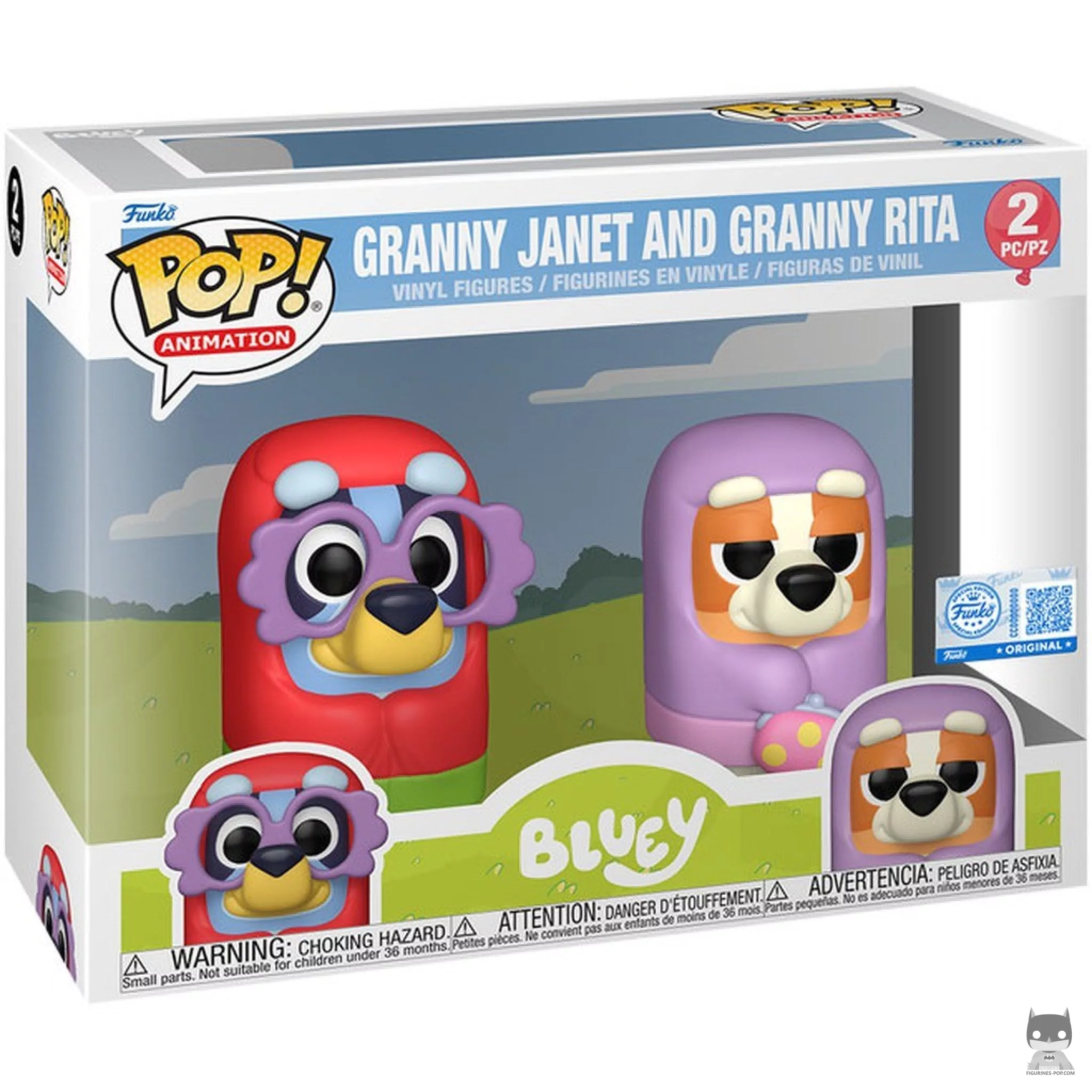 Granny Janet & Granny Rita Funko Pop! figure in its box