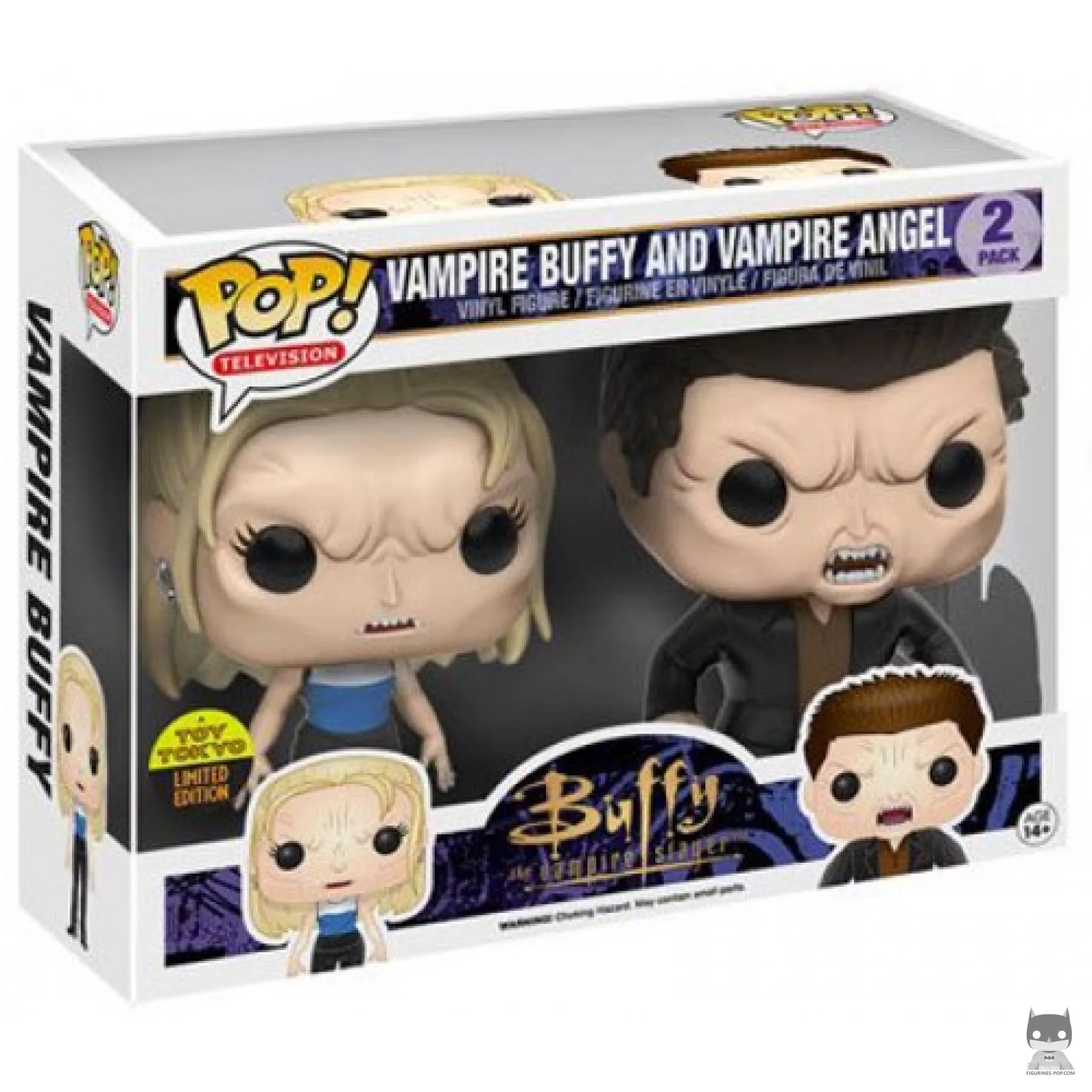 Vampire Buffy & Vampire Angel Funko Pop! figure in its box