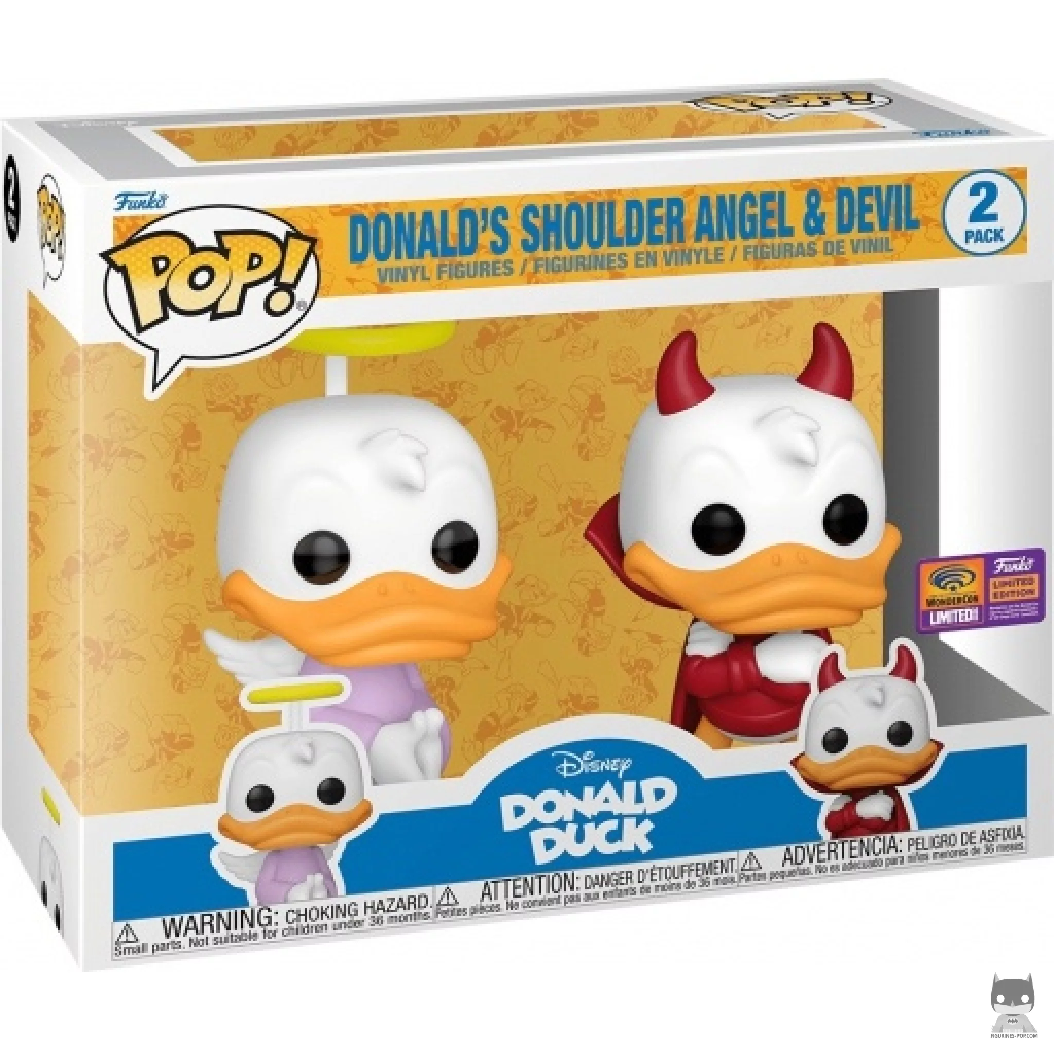 Donald's Shoulder Angel & Devil Funko Pop! figure in its box