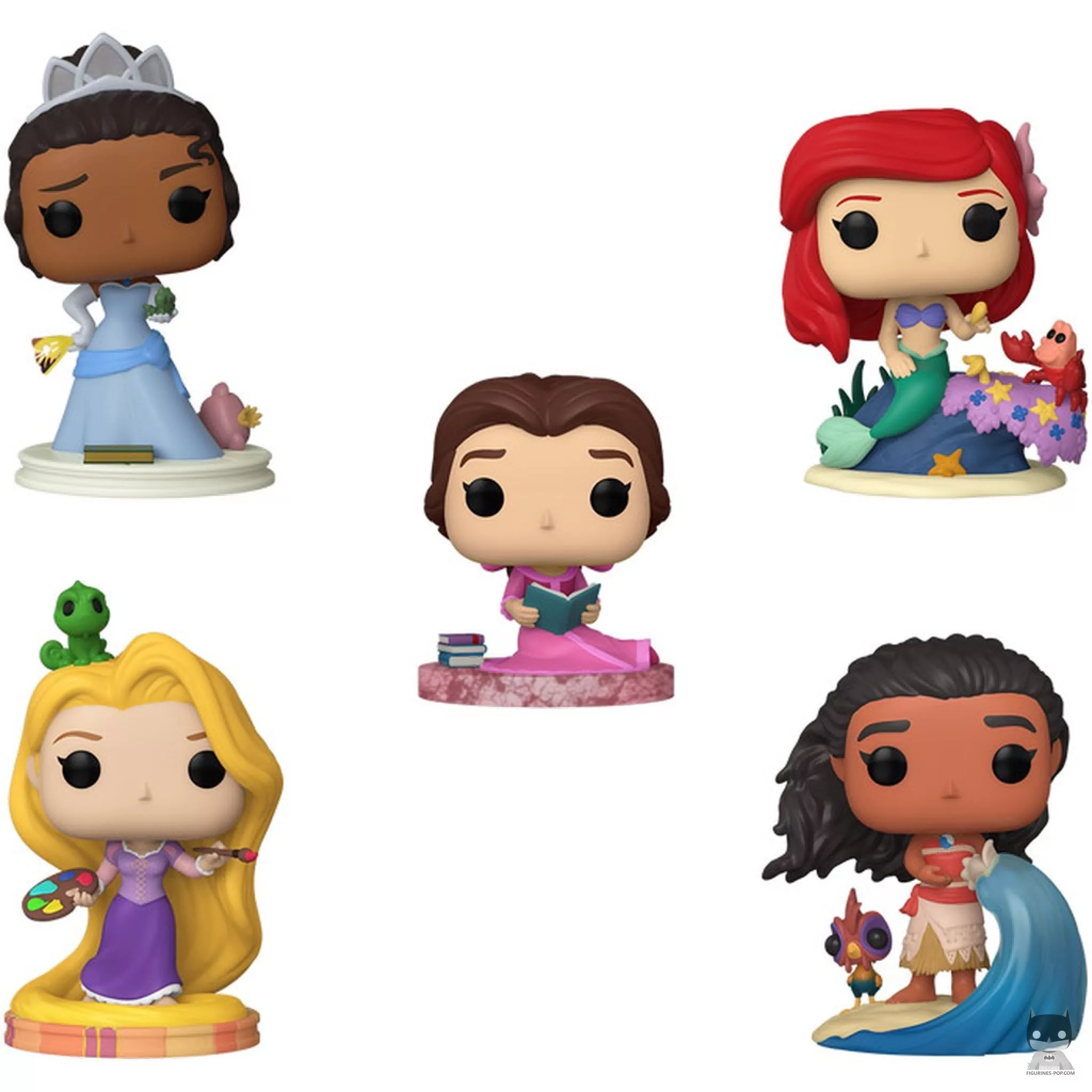 Ariel / Tiana / Belle / Rapunzel / Moana (Multipack) Funko Pop! figure (Disney Princess)
