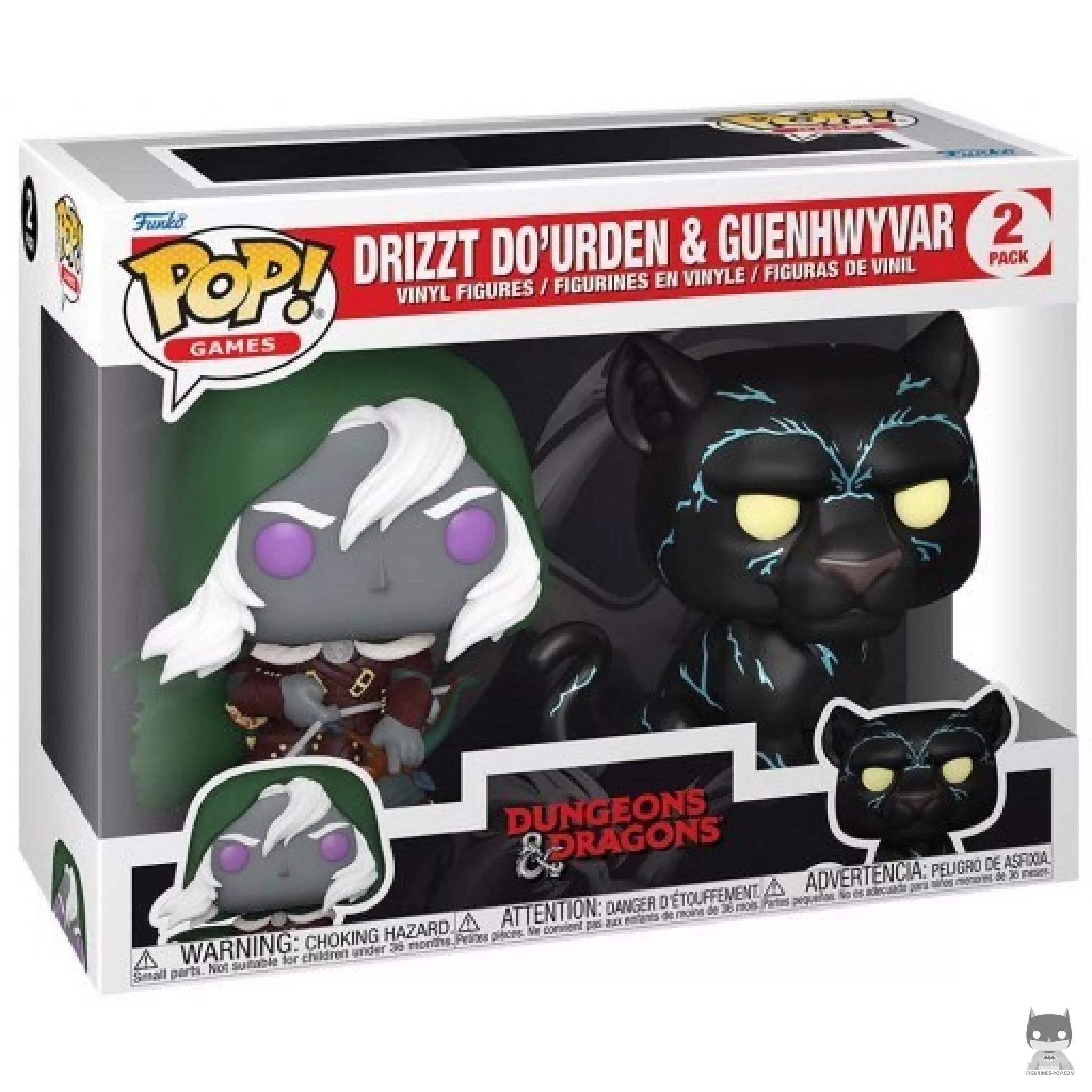 Drizzt Do'Urden & Guenhwyvar Funko Pop! figure in its box