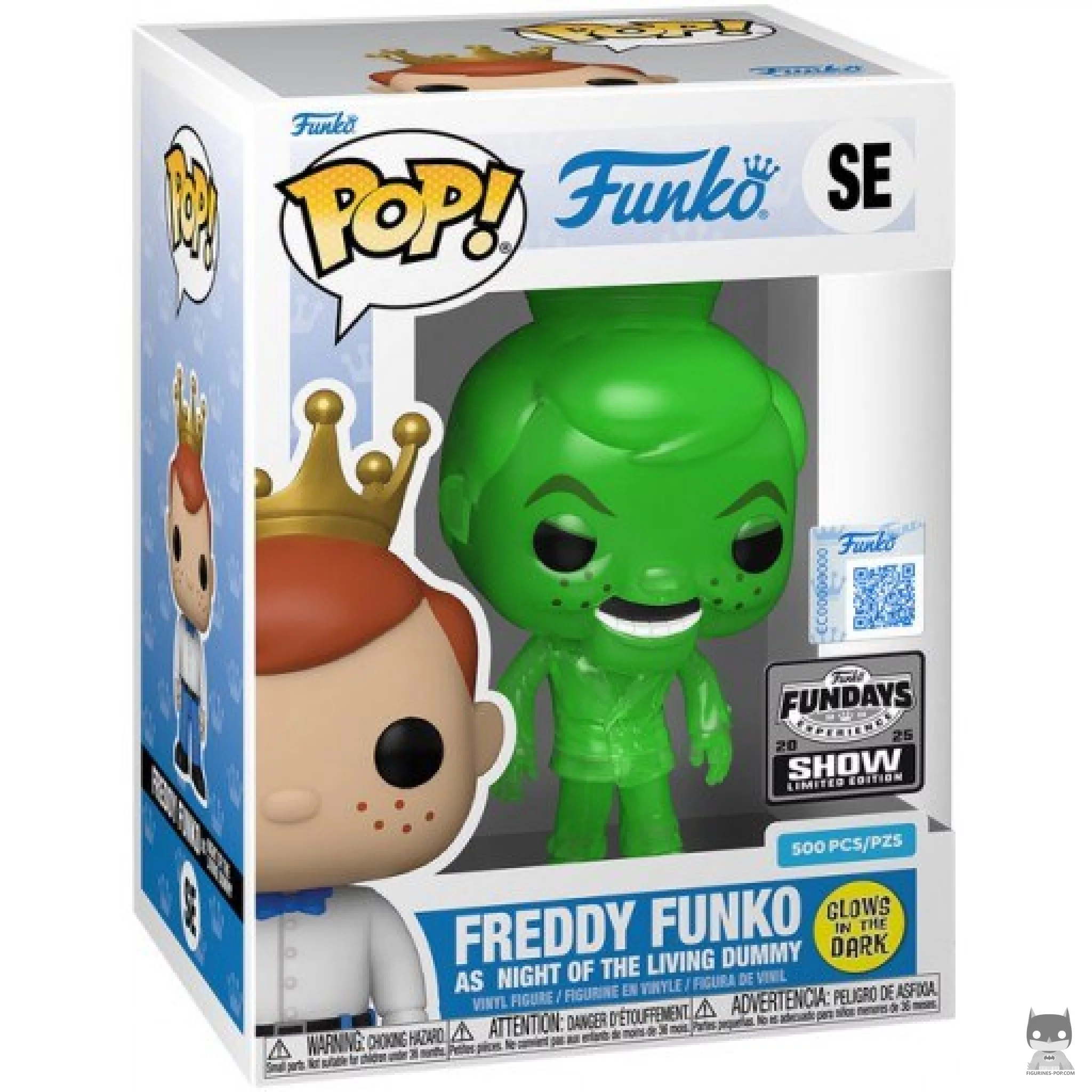 Freddy Funko as Night Of The Living Dummy Green (Translucent) Funko Pop! figure in its box