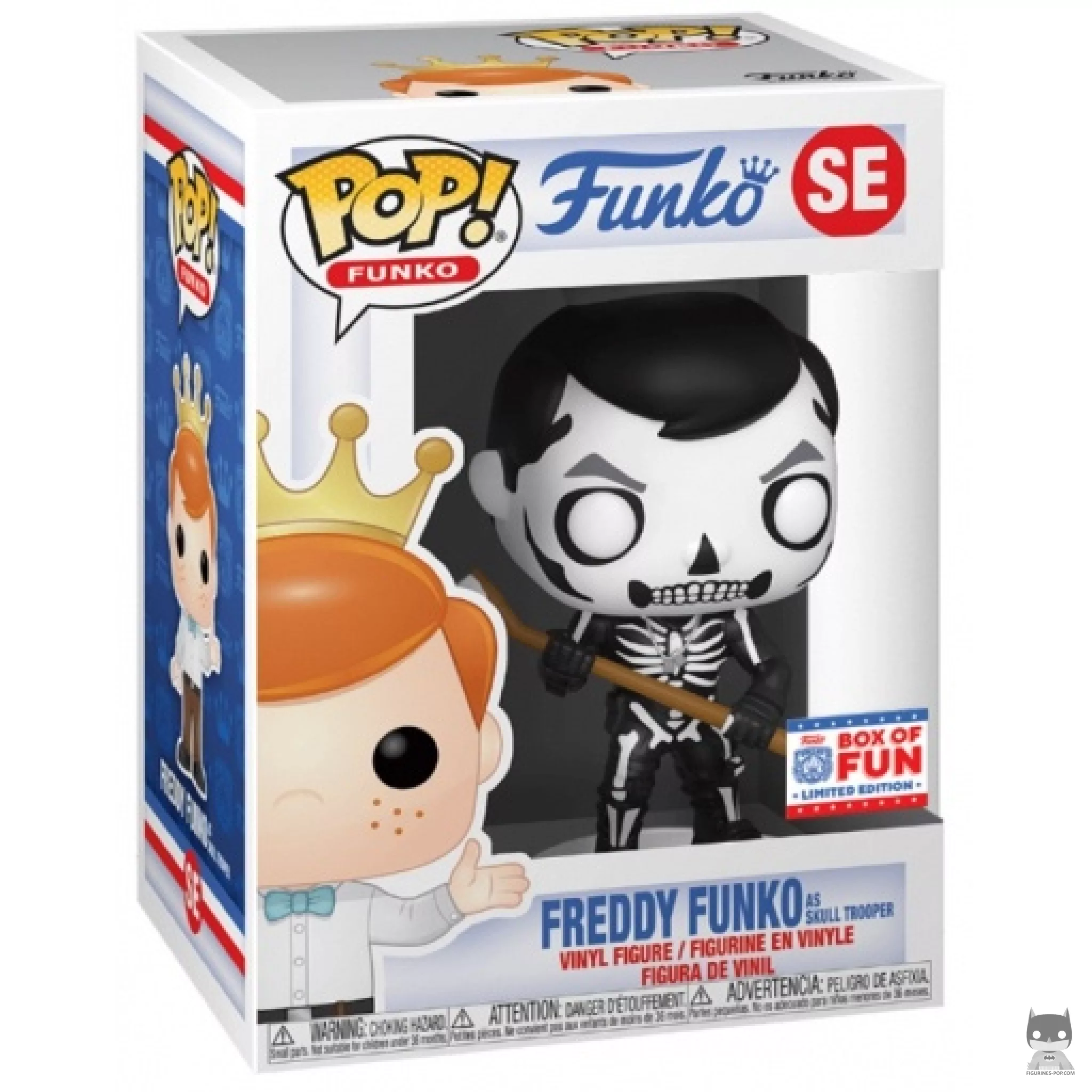 Freddy Funko as Skull Trooper Funko Pop! figure in its box