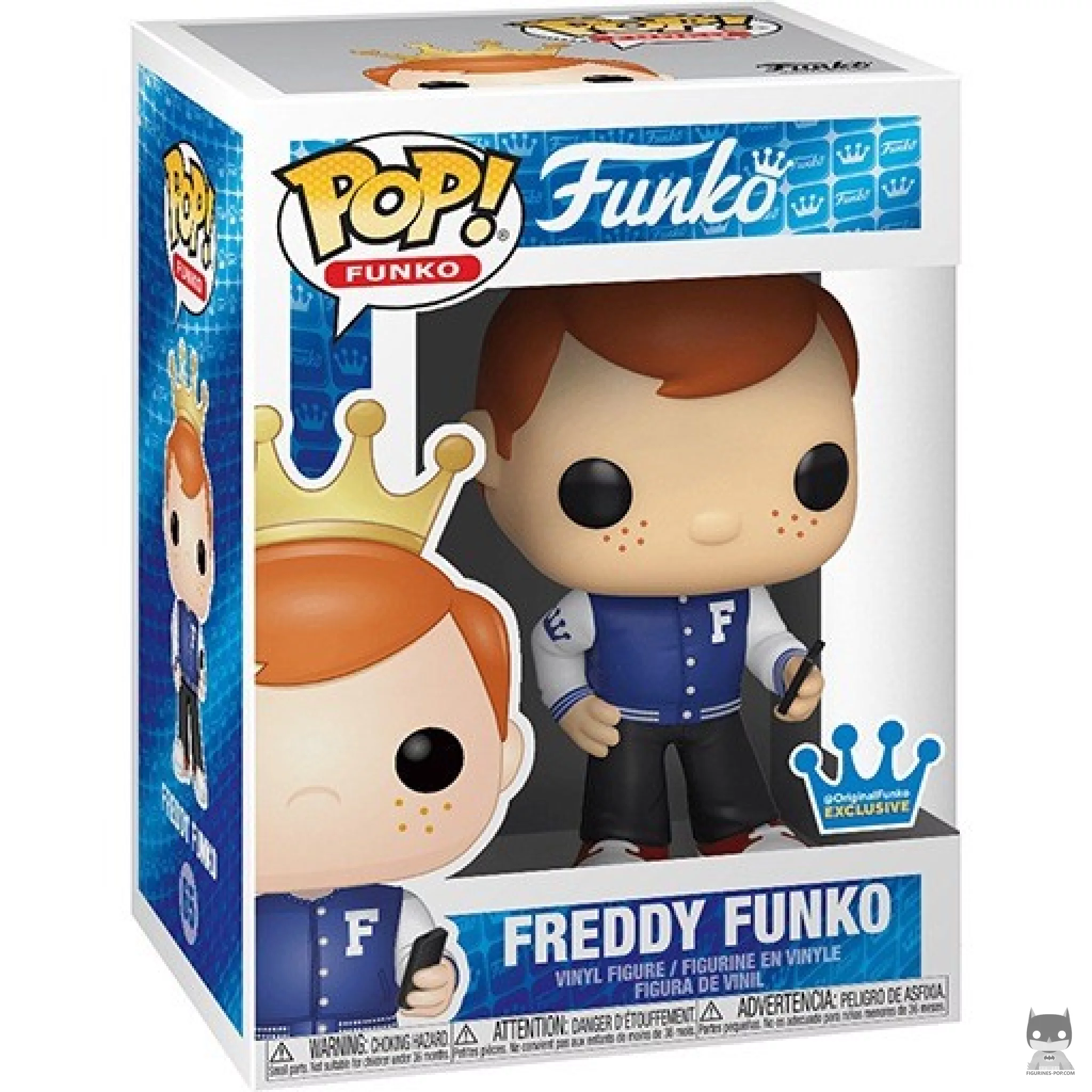 Freddy Funko as Social Media Phone Funko Pop! figure in its box