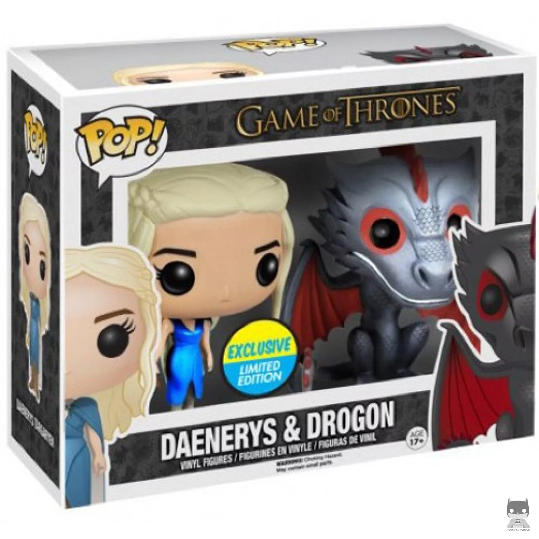 Daenerys & Drogon (Metallic) Funko Pop! figure in its box