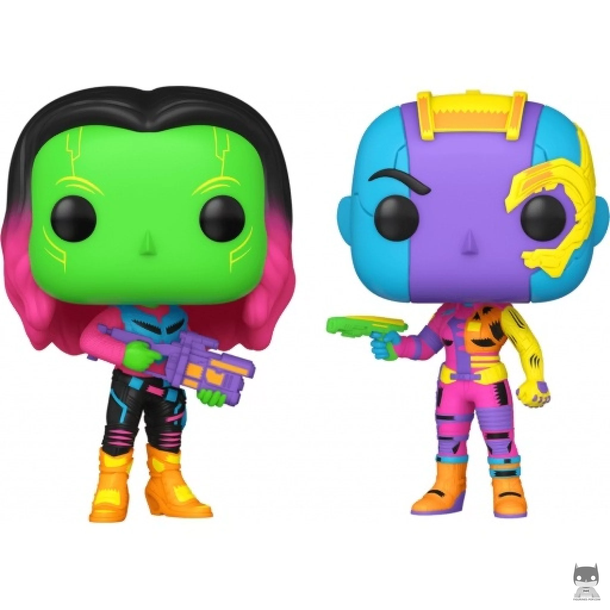 Gamora & Nebula (Blacklight) Funko Pop! figure (Guardians of the Galaxy vol. 2)