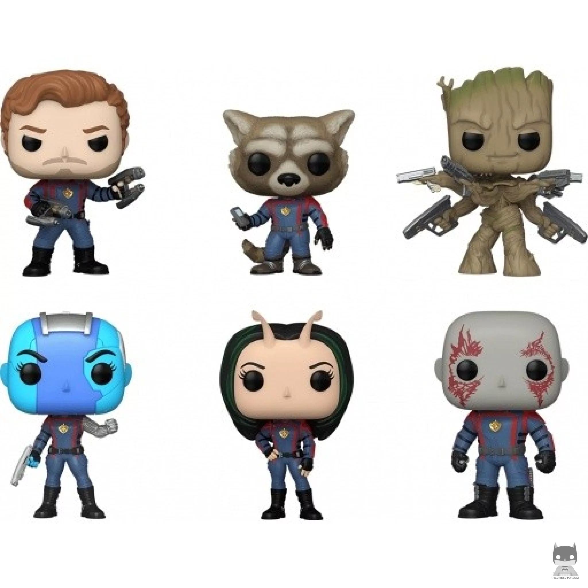 Star-Lord, Rocket, Groot, Nebula, Mantis & Drax Funko Pop! figure (Guardians of the Galaxy vol. 3)