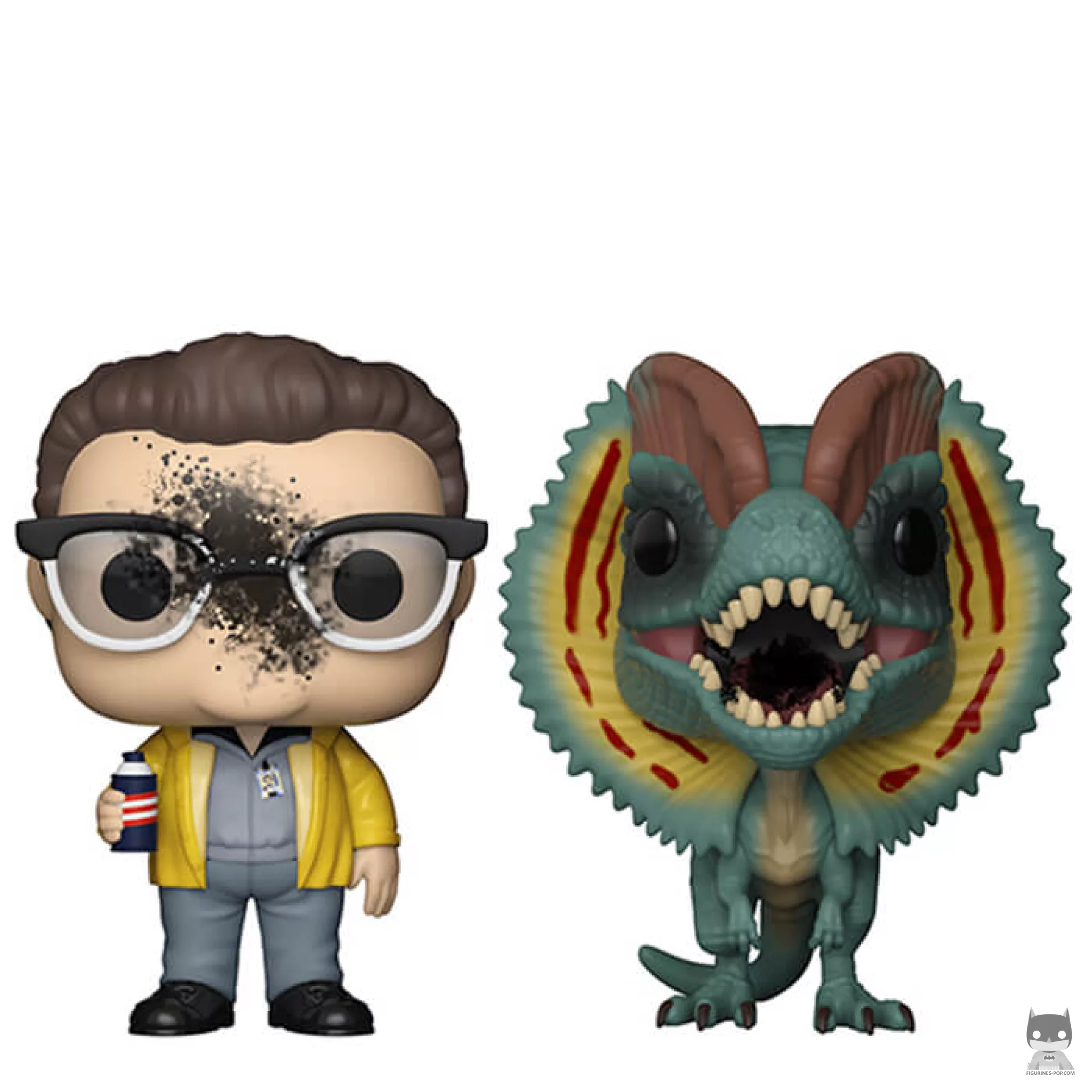 Dennis Nedry & Dilophosaurus Funko Pop! figure (Jurassic Park)