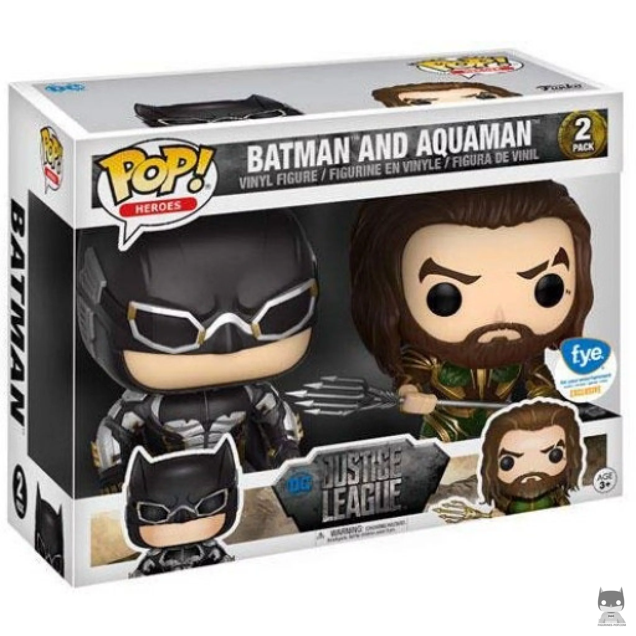 Batman & Aquaman Funko Pop! figure in its box