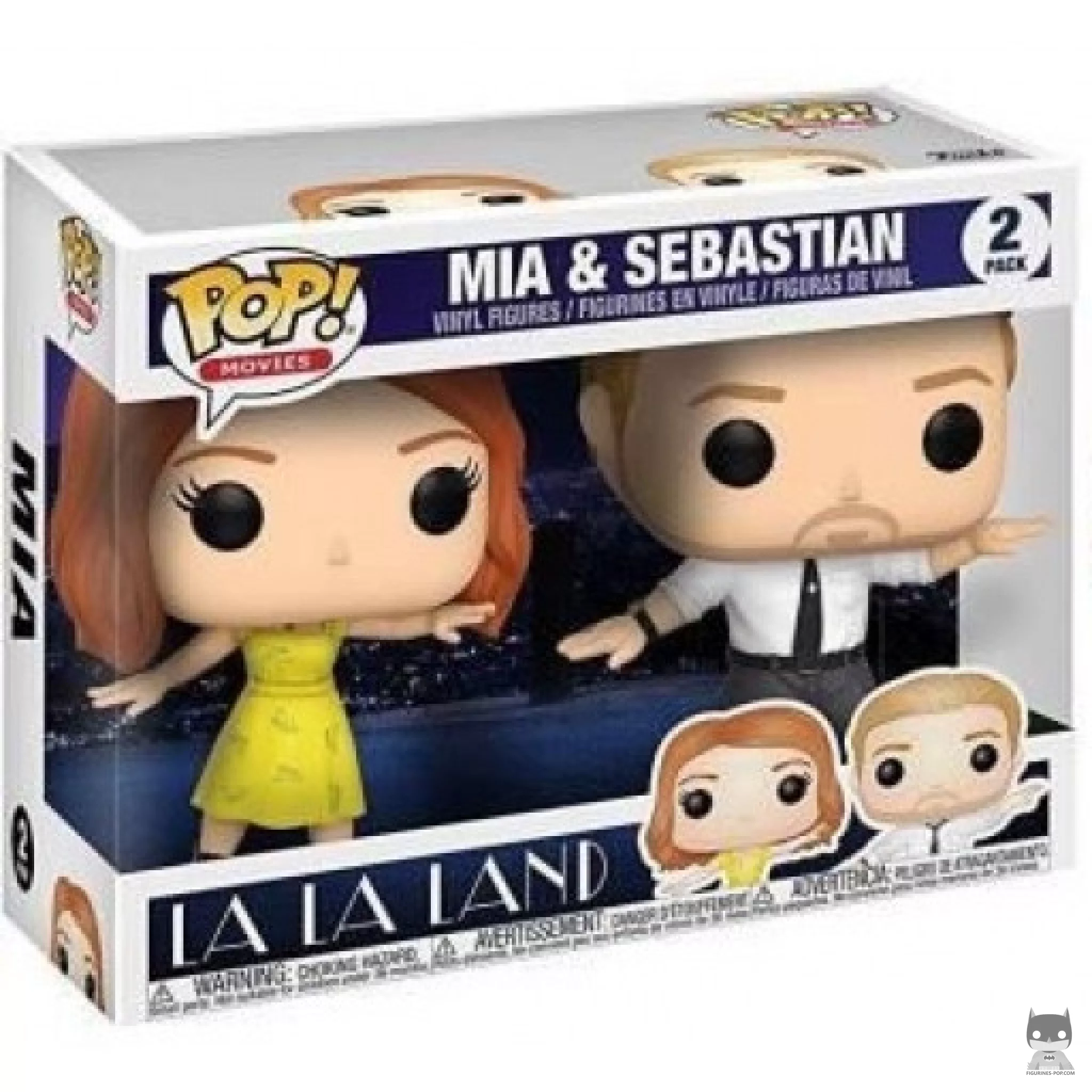 Mia & Sebastian Funko Pop! figure in its box
