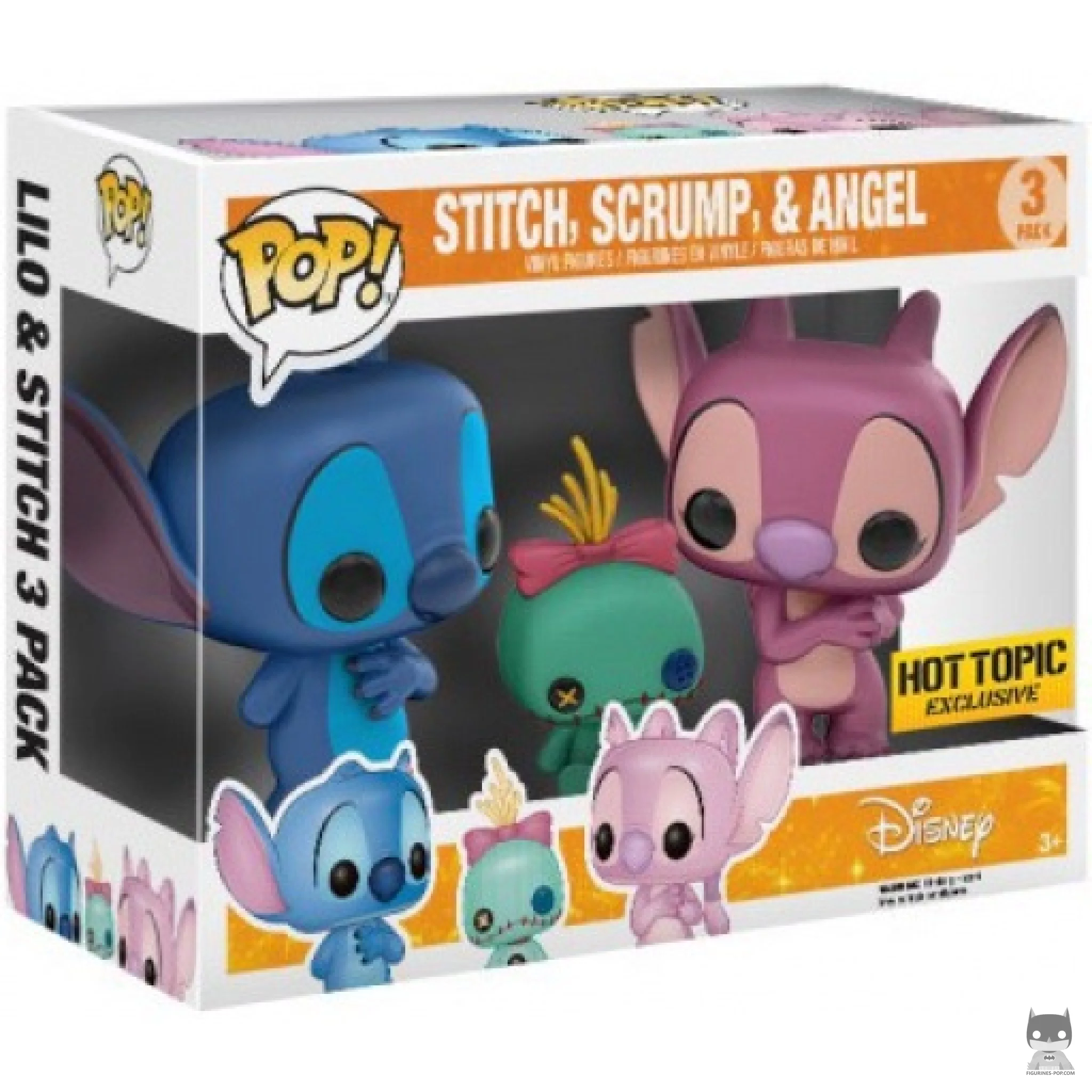 Stitch, Scrump & Angel Funko Pop! figure in its box
