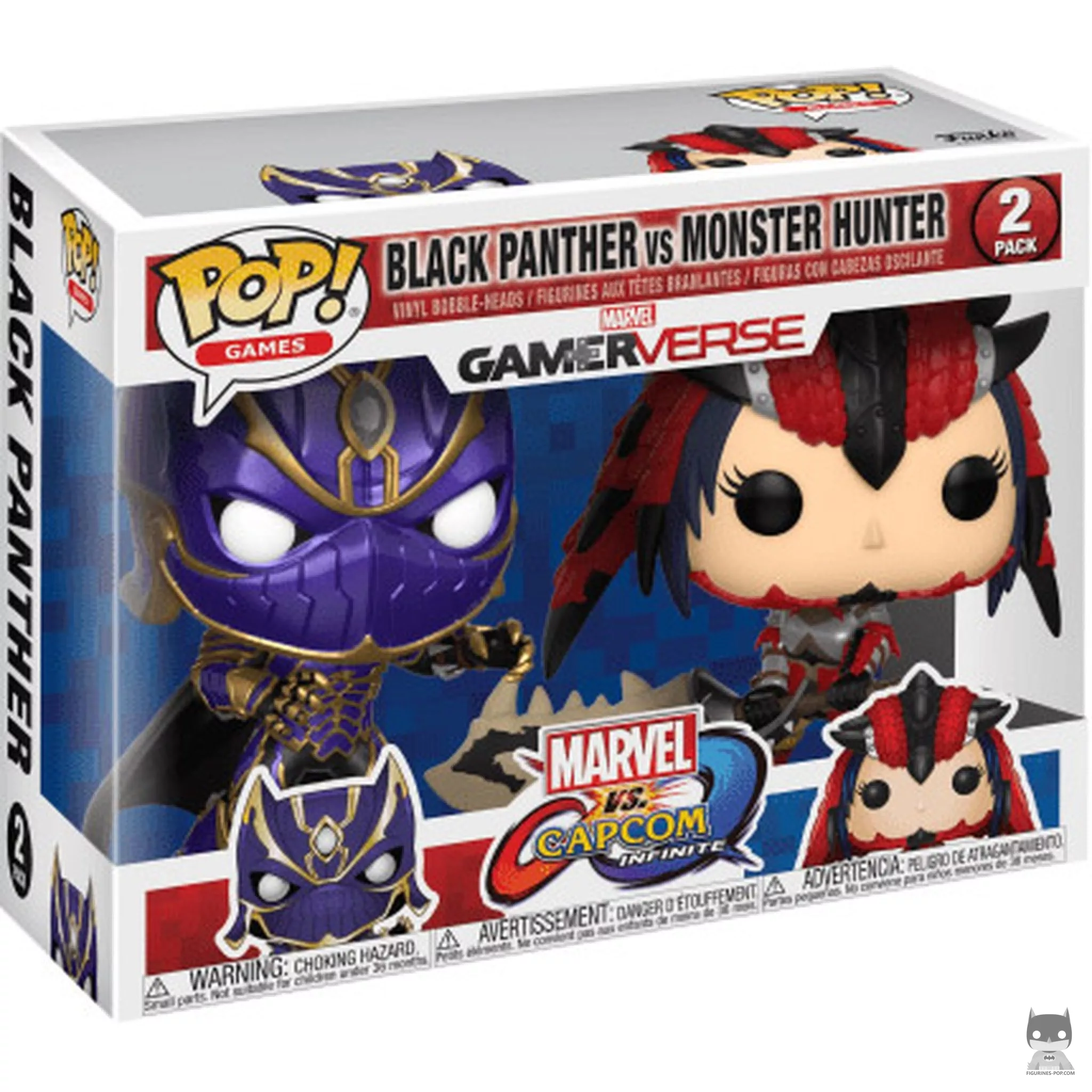 Black Panther vs MonsterHunter Funko Pop! figure in its box