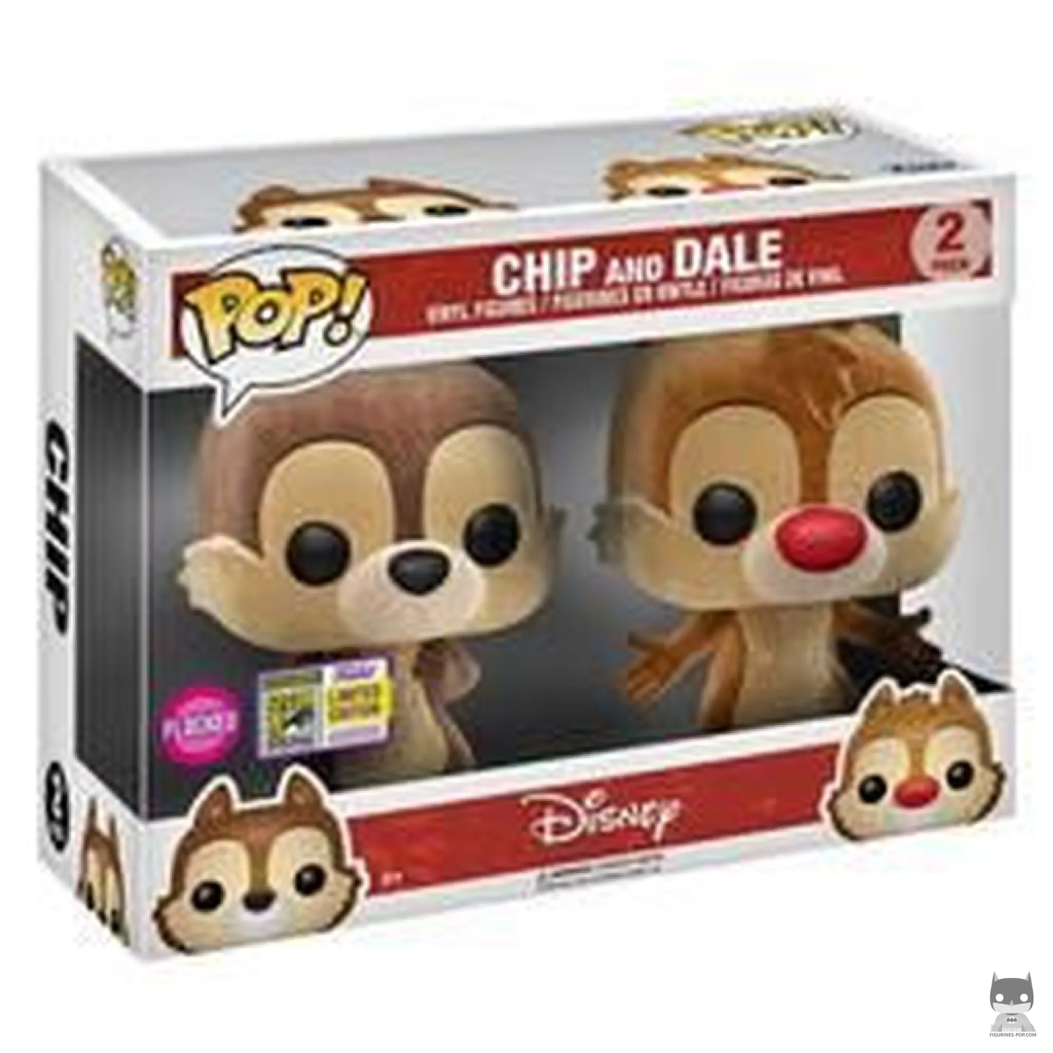 Chip & Dale (Flocked) Funko Pop! figure in its box