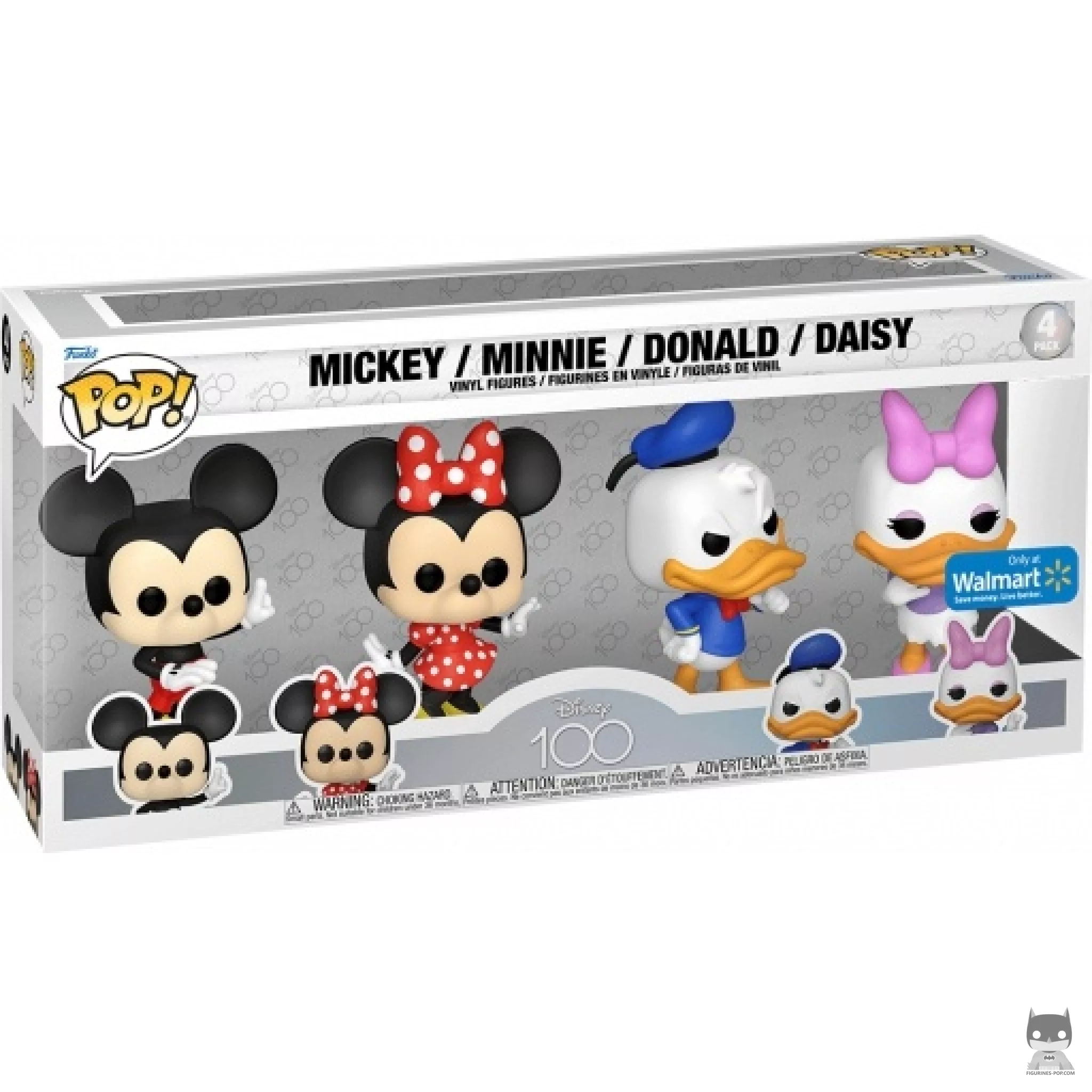 Mickey Mouse, Minnie Mouse, Donald Duck & Daisy Duck Funko Pop! figure in its box