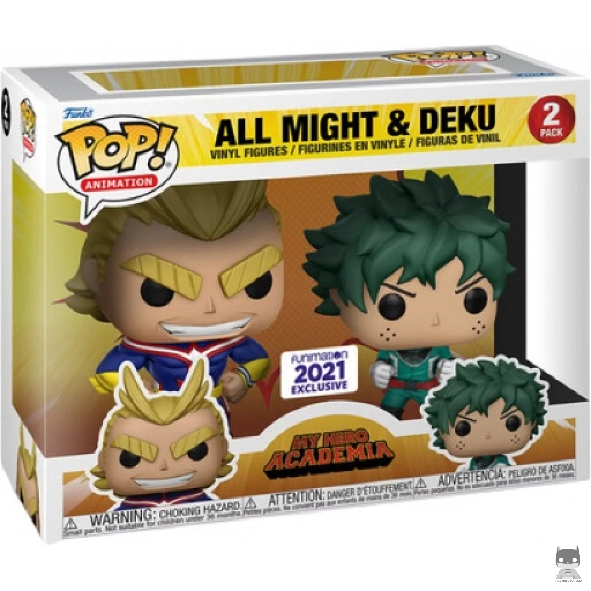 All Might & Deku Funko Pop! figure in its box